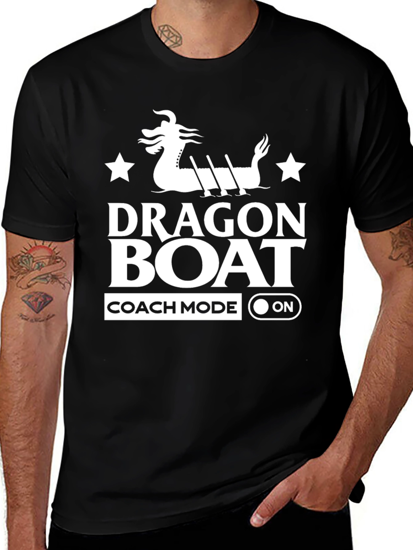 Variant 19 of Dragon Boat Coach Mode ON Graphic Tee