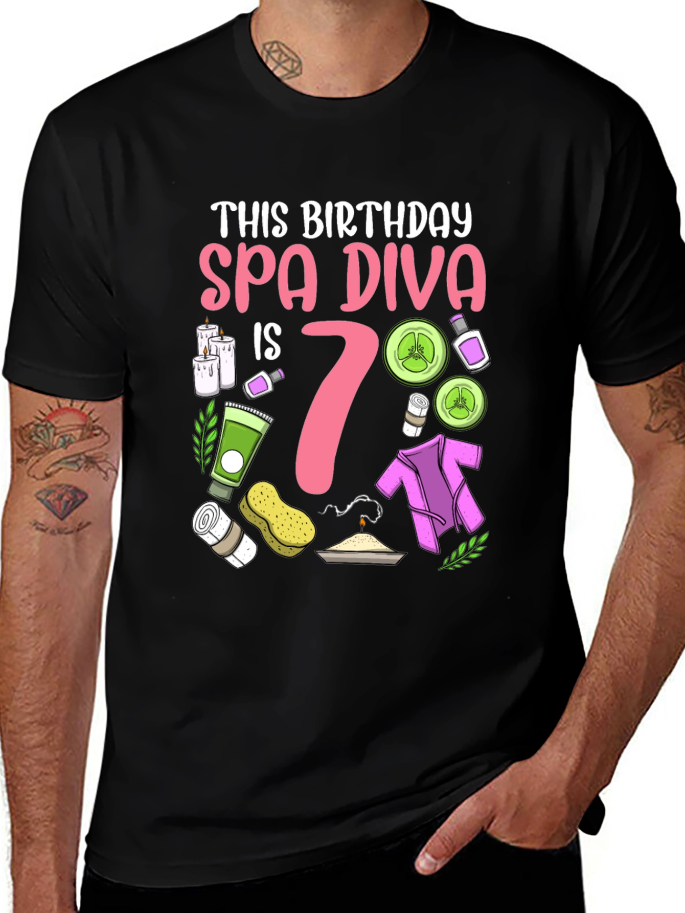 Spa Diva 7th Birthday Shirt