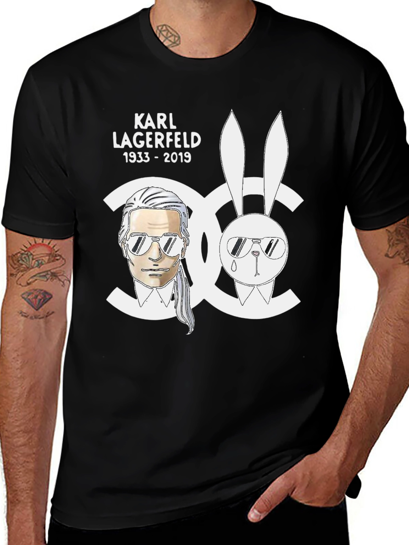 Karl Lagerfeld Graphic T-Shirt - Menswear Fashion