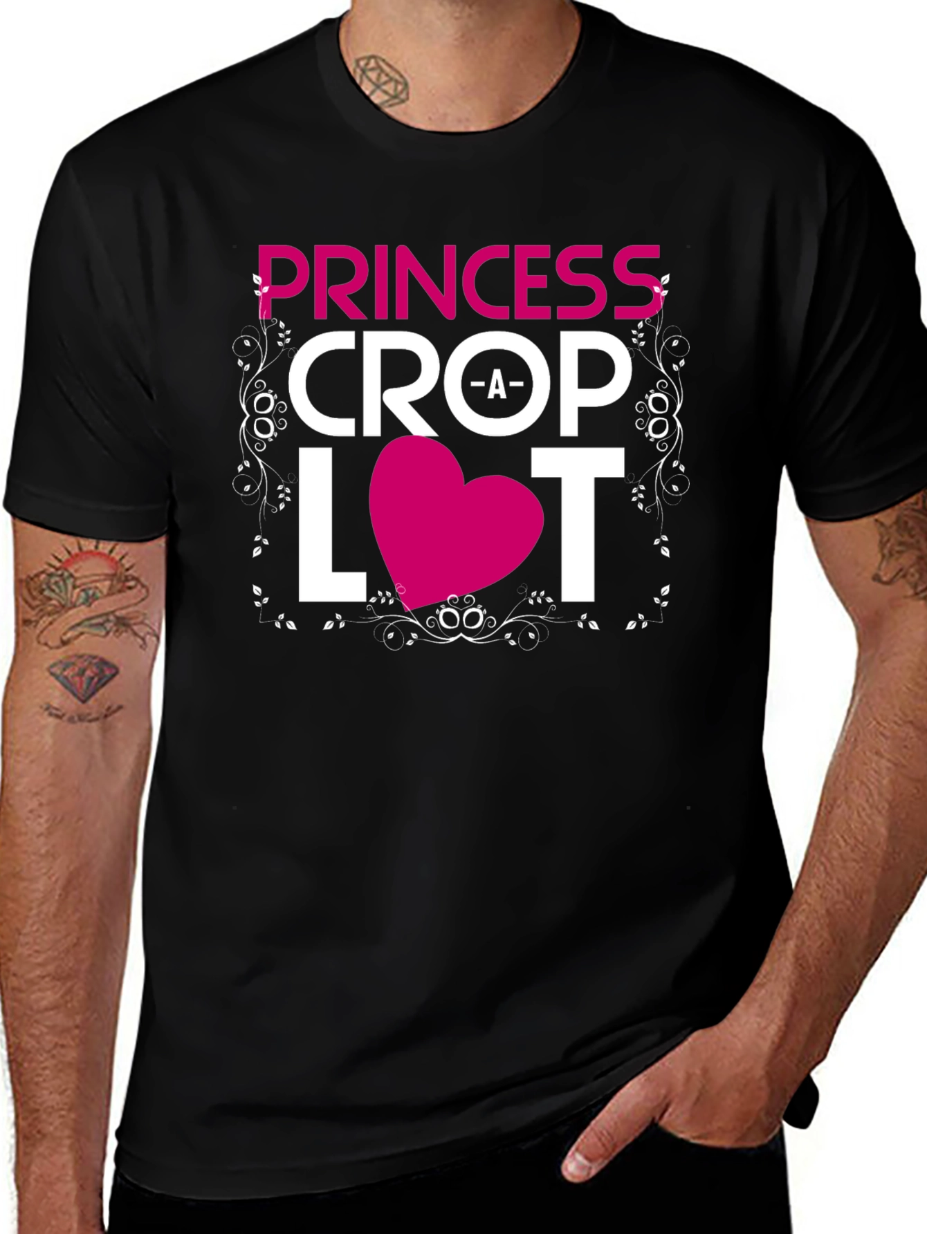 Variant 10 of Princess Crop A Lot T-Shirt - Novelty Graphic Tee