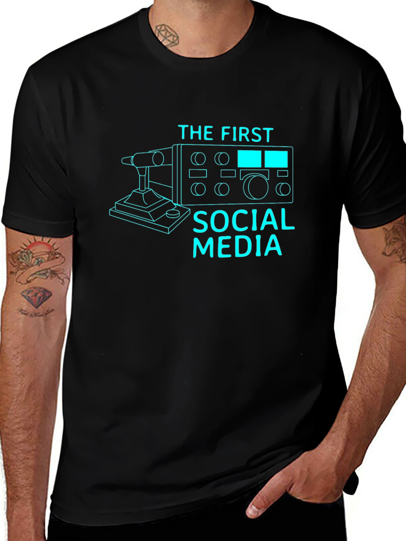Variant 29 of First Social Media Ham Radio T-Shirt