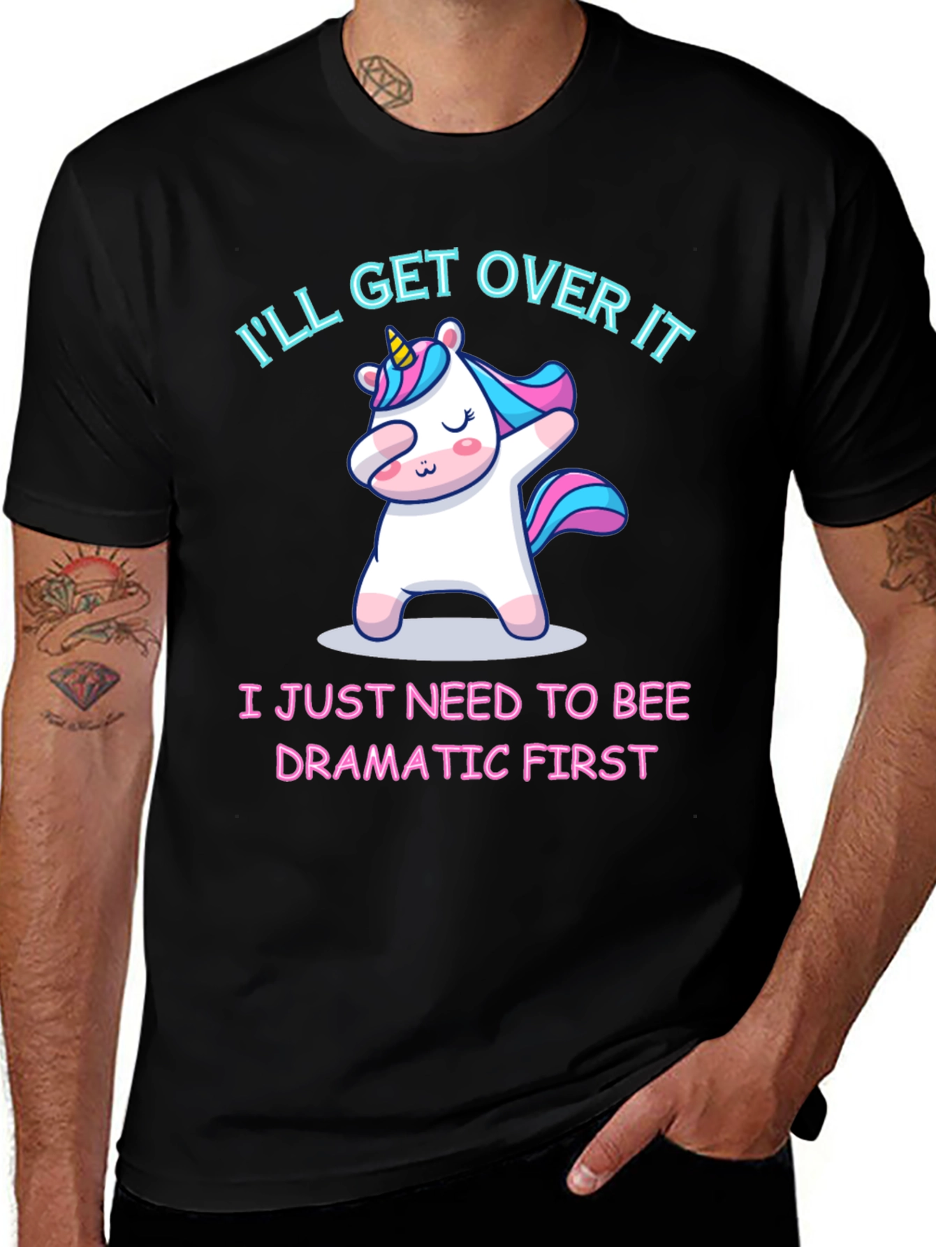 Variant 7 of Dramatic Unicorn T-Shirt