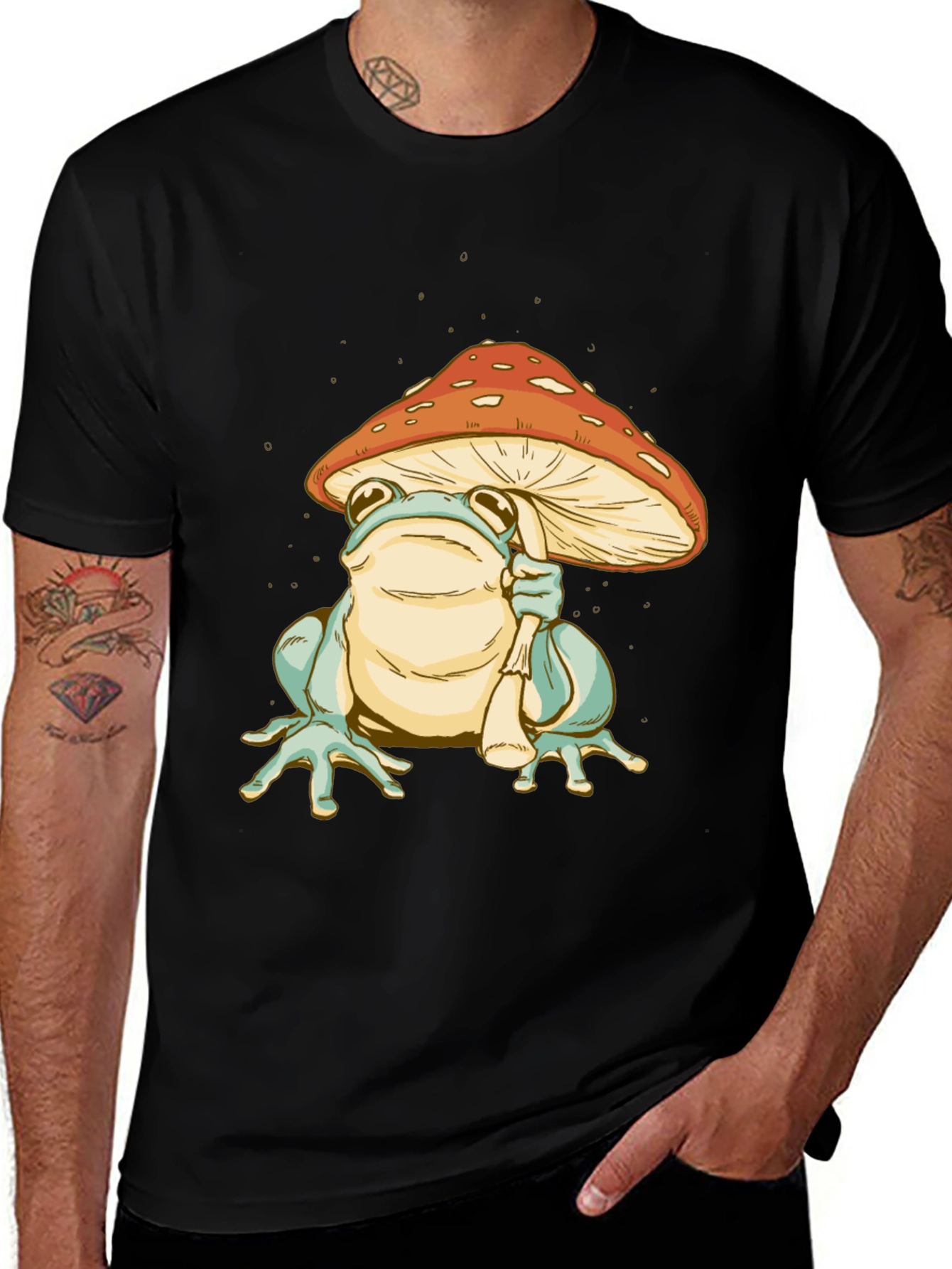 Variant 28 of Frog & Mushroom Graphic Tee
