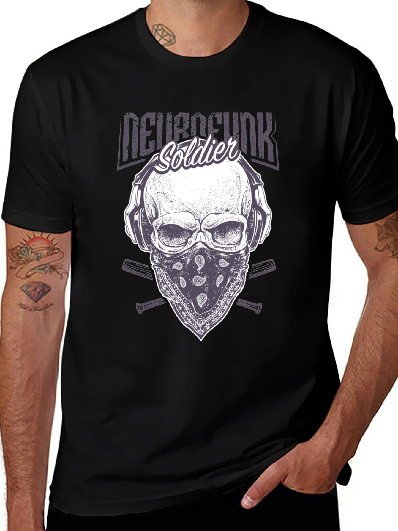 Variant 9 of Neurofunk Soldier Graphic T-Shirt