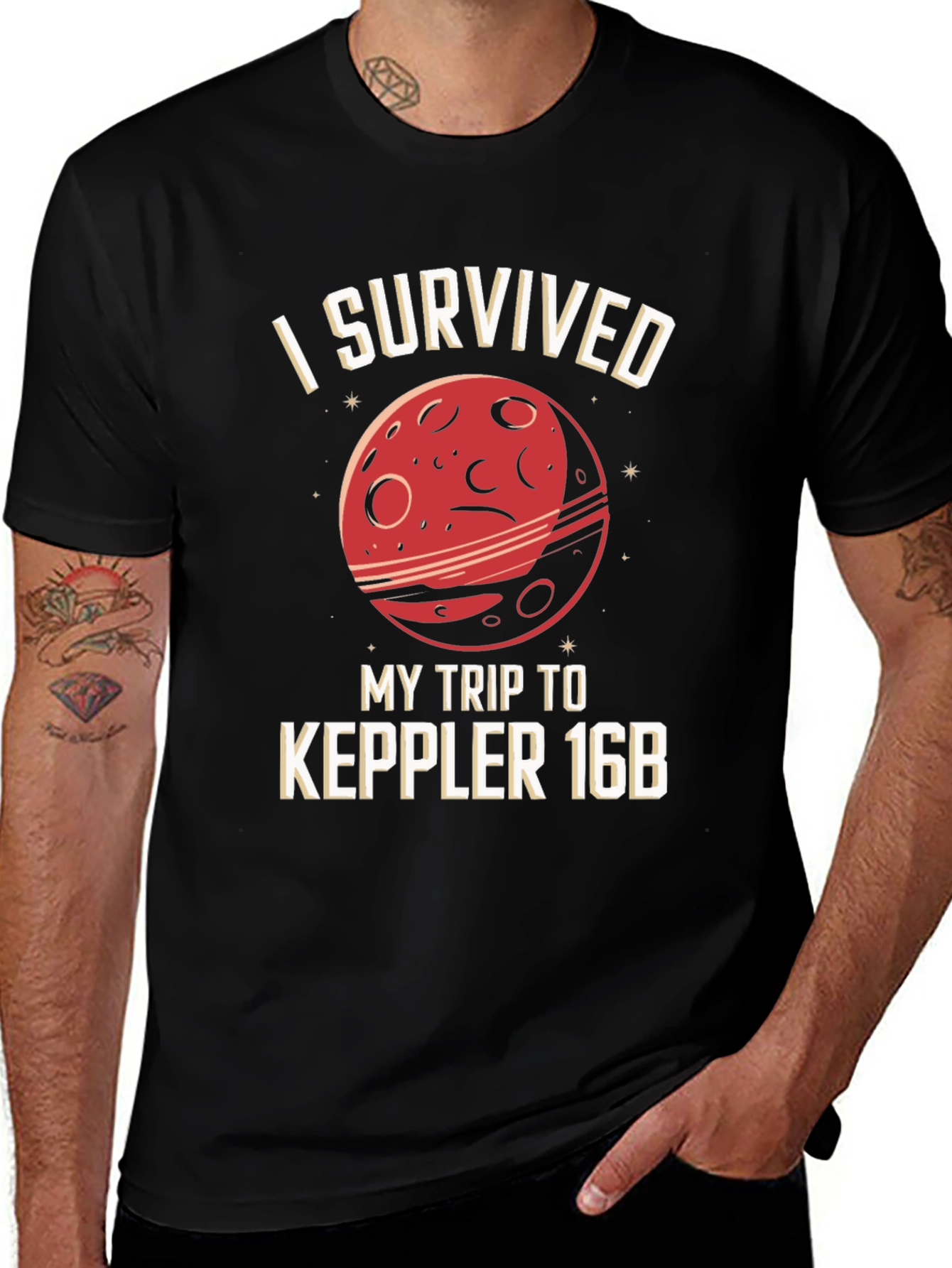 Variant 29 of I Survived Kepler 16B Graphic T-Shirt