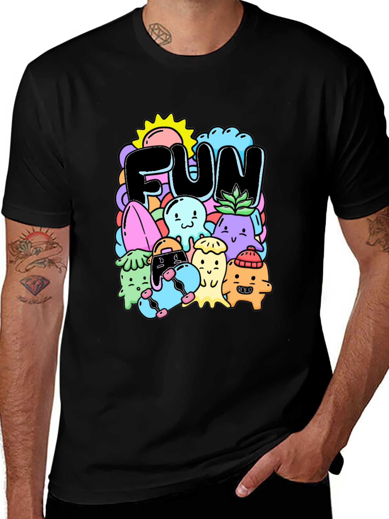 Variant 10 of Fun Doodles Graphic T-Shirt