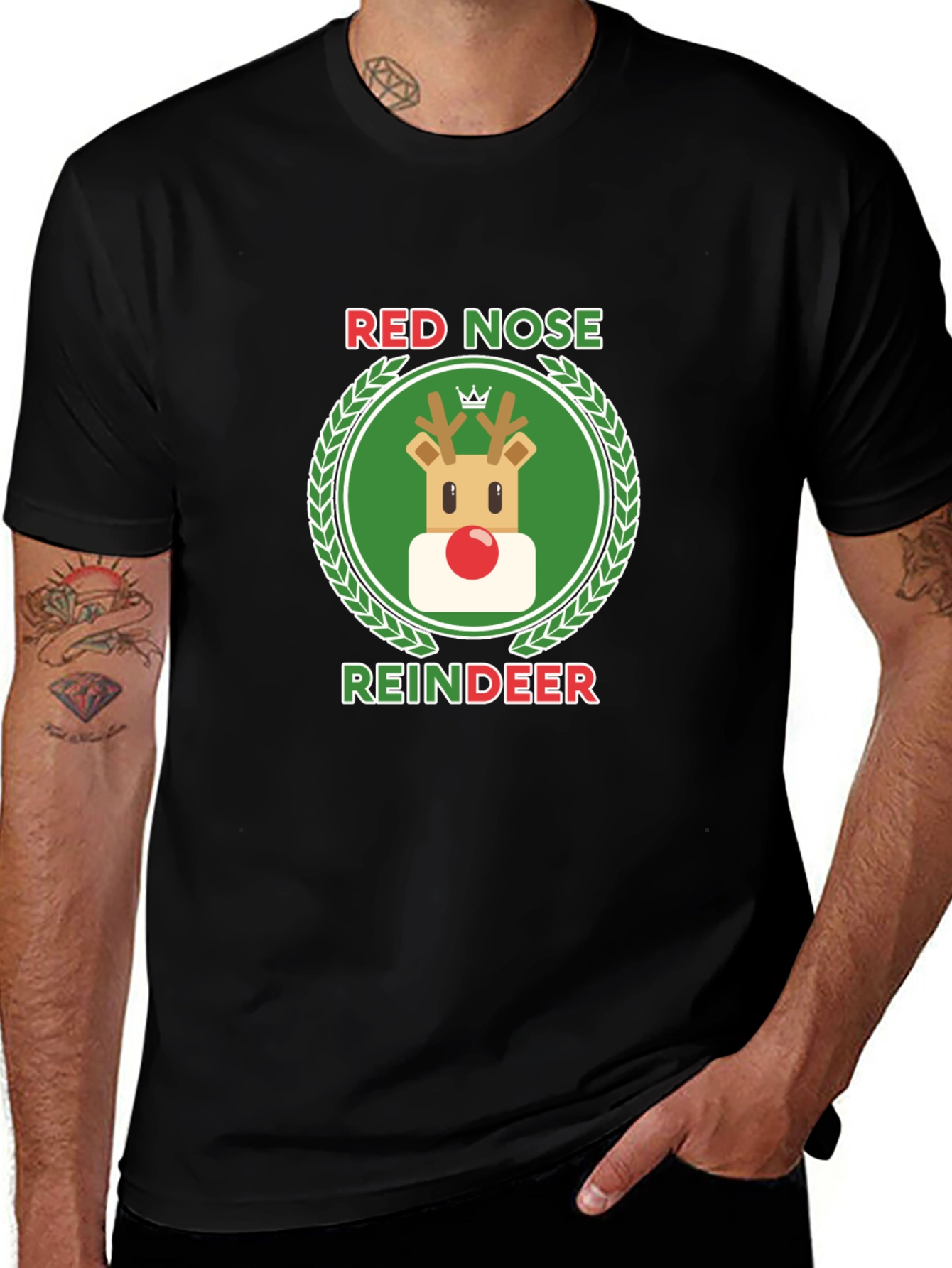 Red Nose Reindeer Christmas T-Shirt