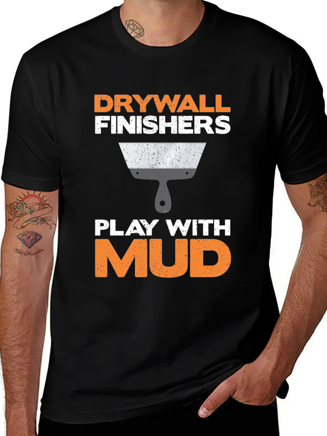 Variant 3 of Drywall Finishers Play With Mud T-Shirt