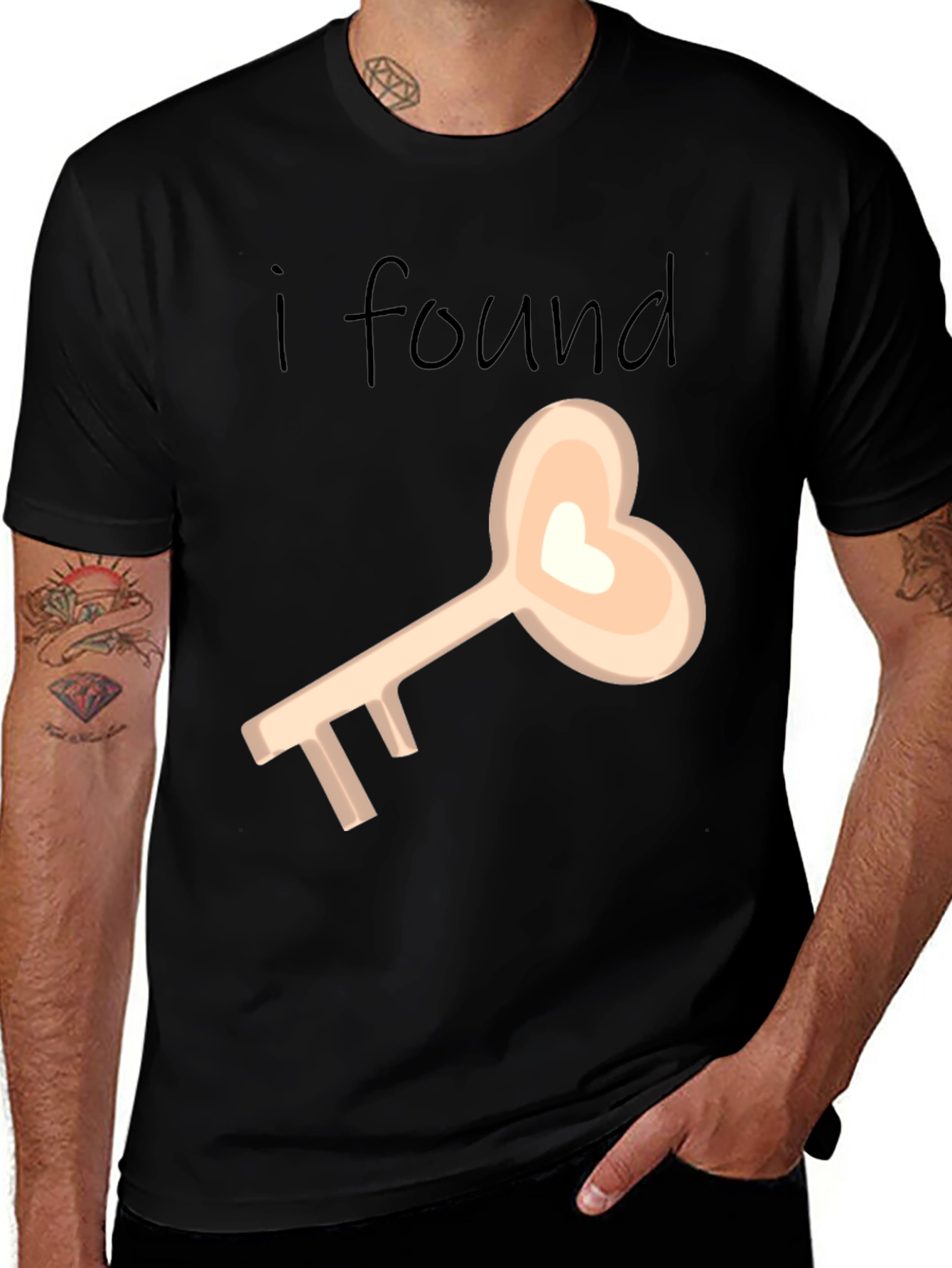 Variant 25 of I Found the Key to My Heart Graphic Tee