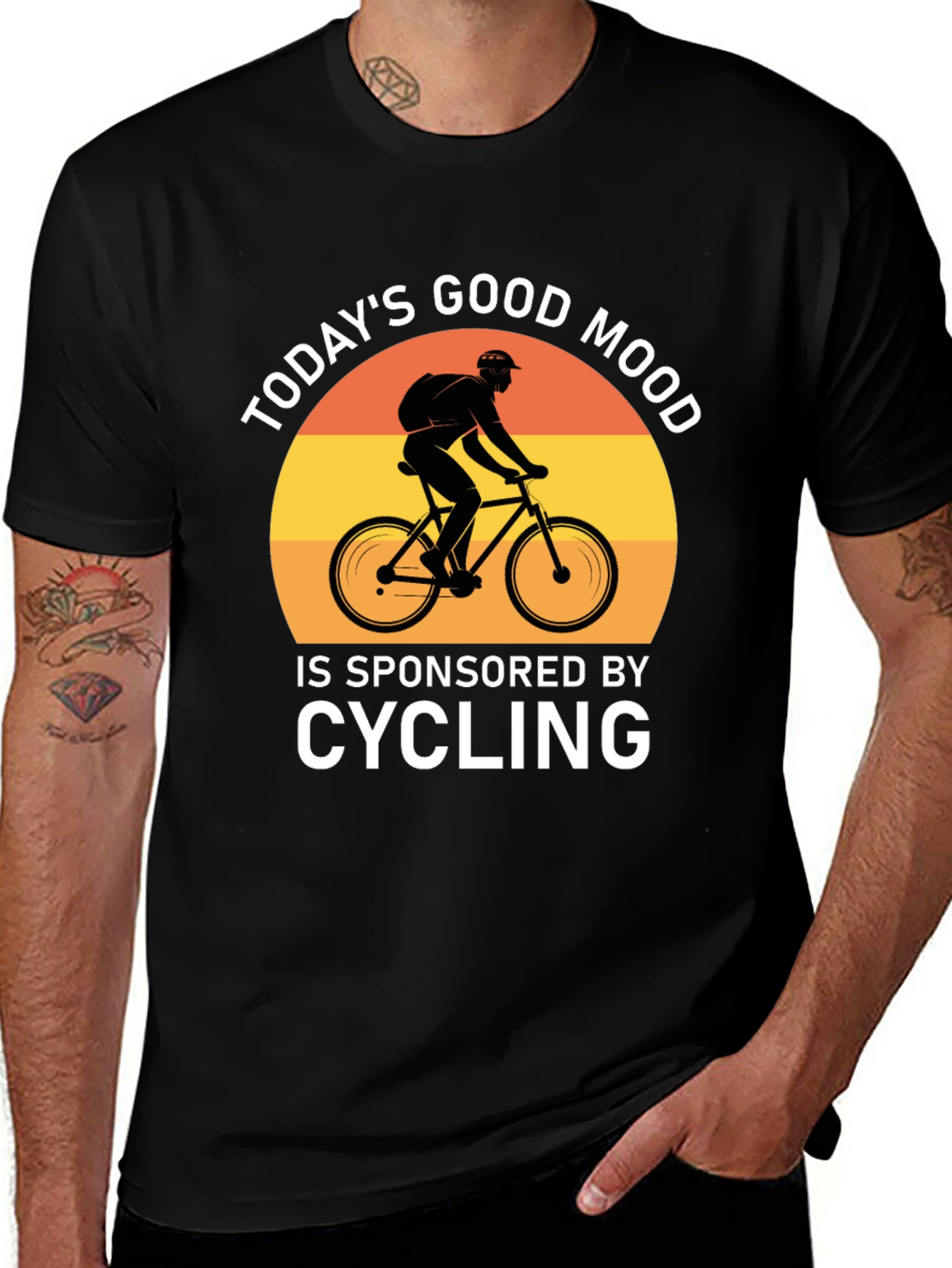 Variant 23 of Today's Good Mood Cycling T-Shirt