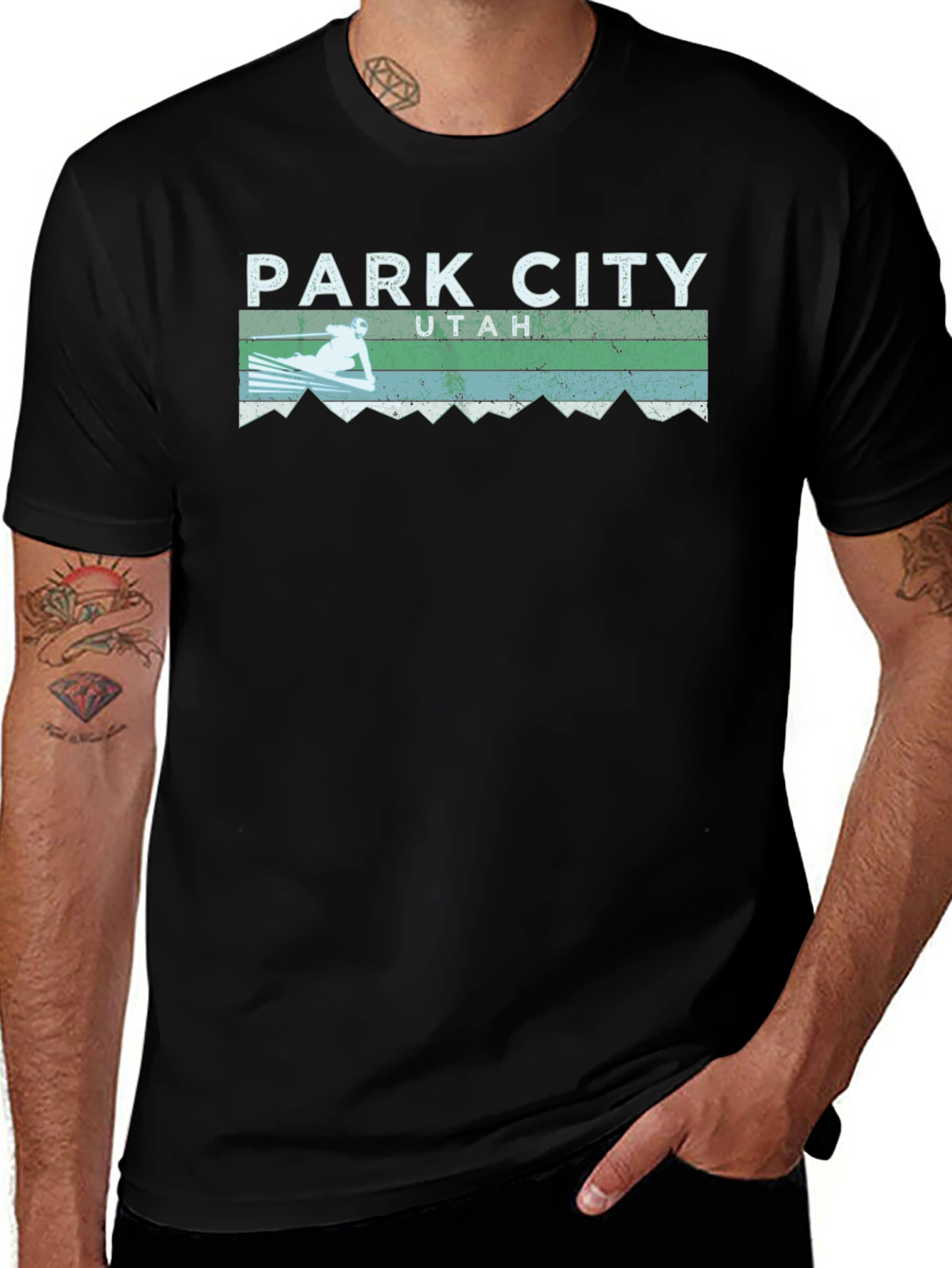Park City Utah Skiing Graphic T-Shirt