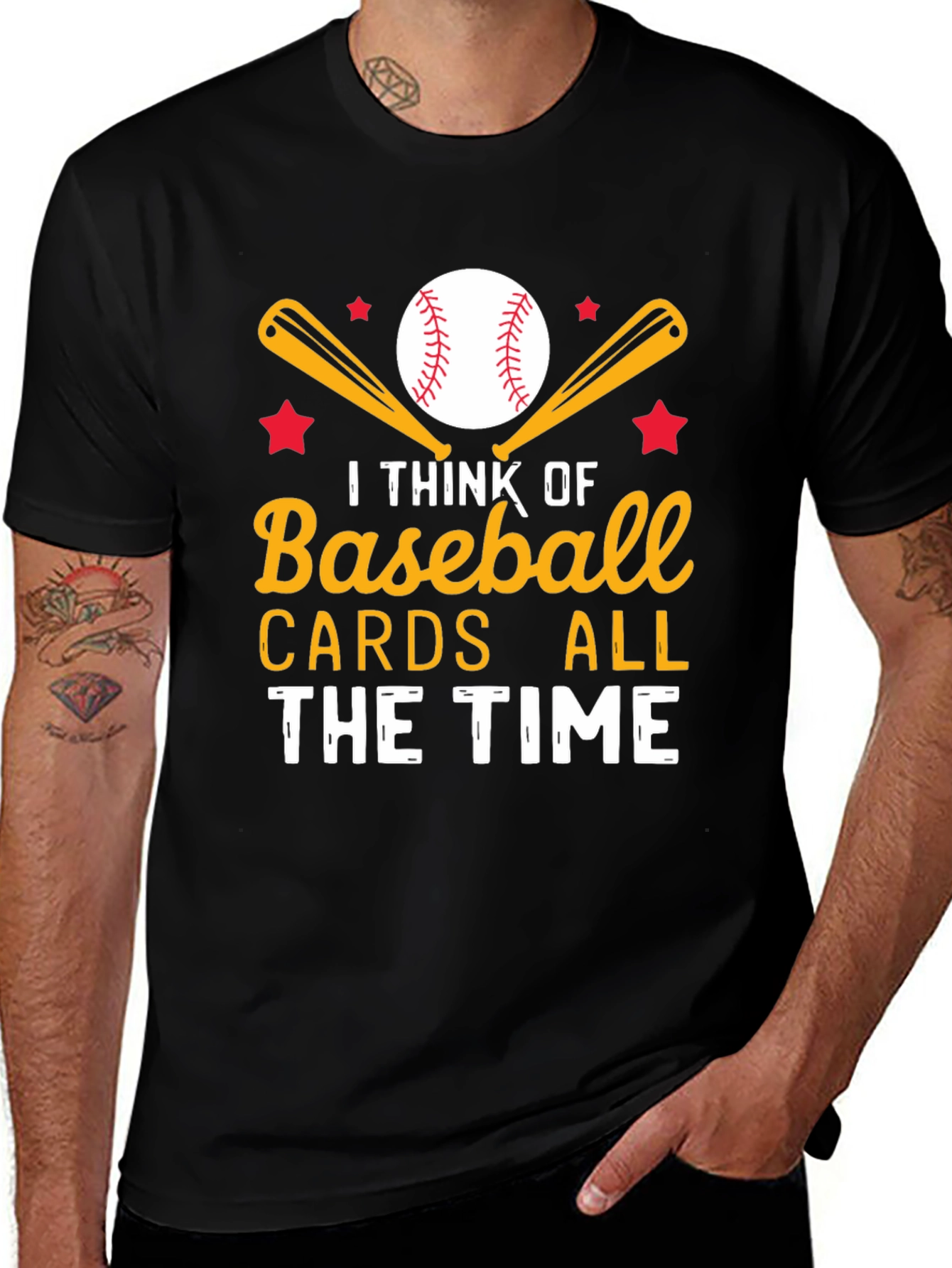 Variant 5 of Baseball Cards All The Time T-Shirt