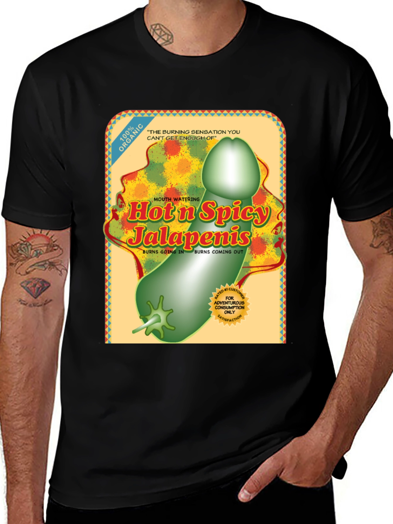 Variant 18 of Hot n Spicy Jalapenis Graphic T-Shirt