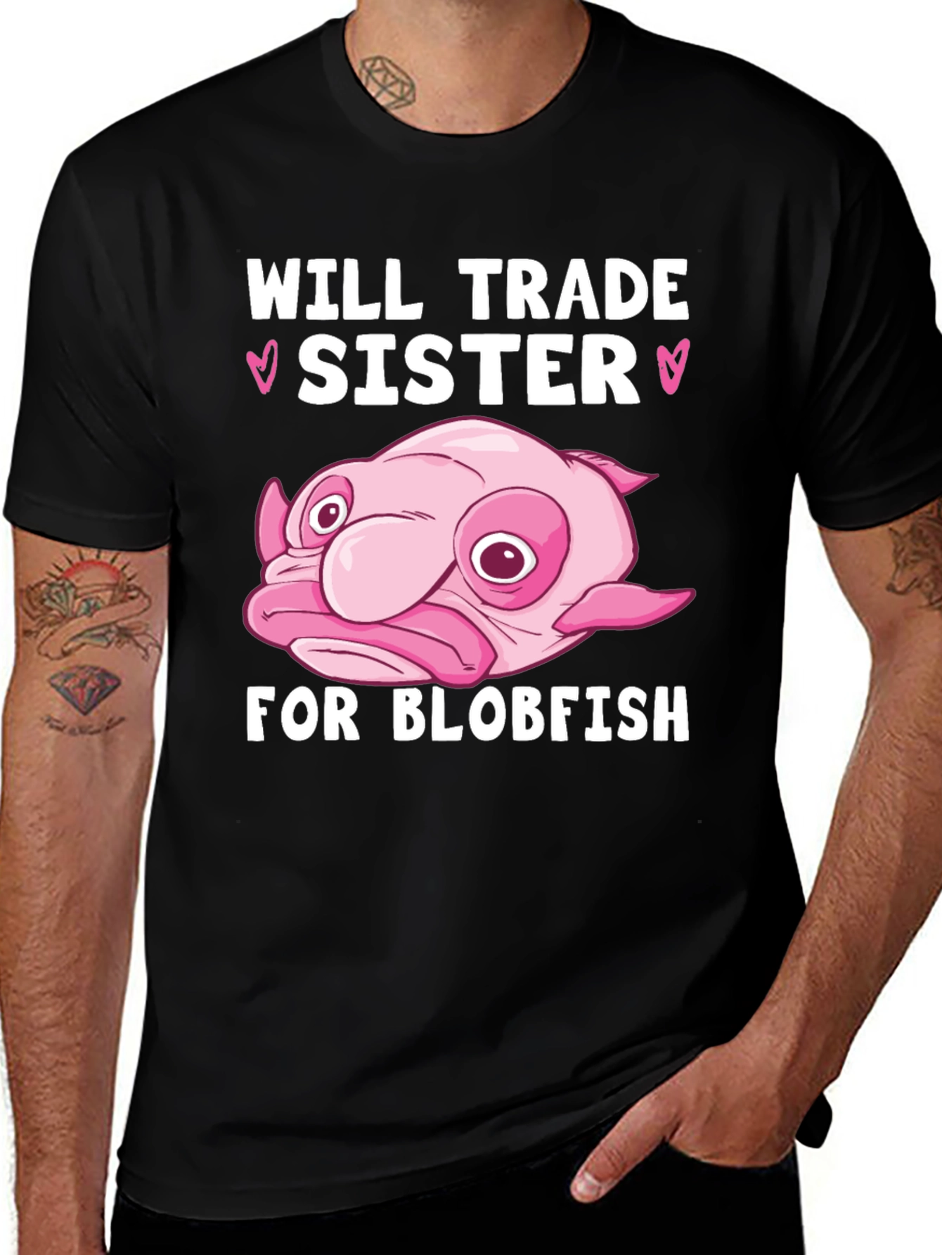 Variant 11 of Will Trade Sister for Blobfish Graphic T-Shirt