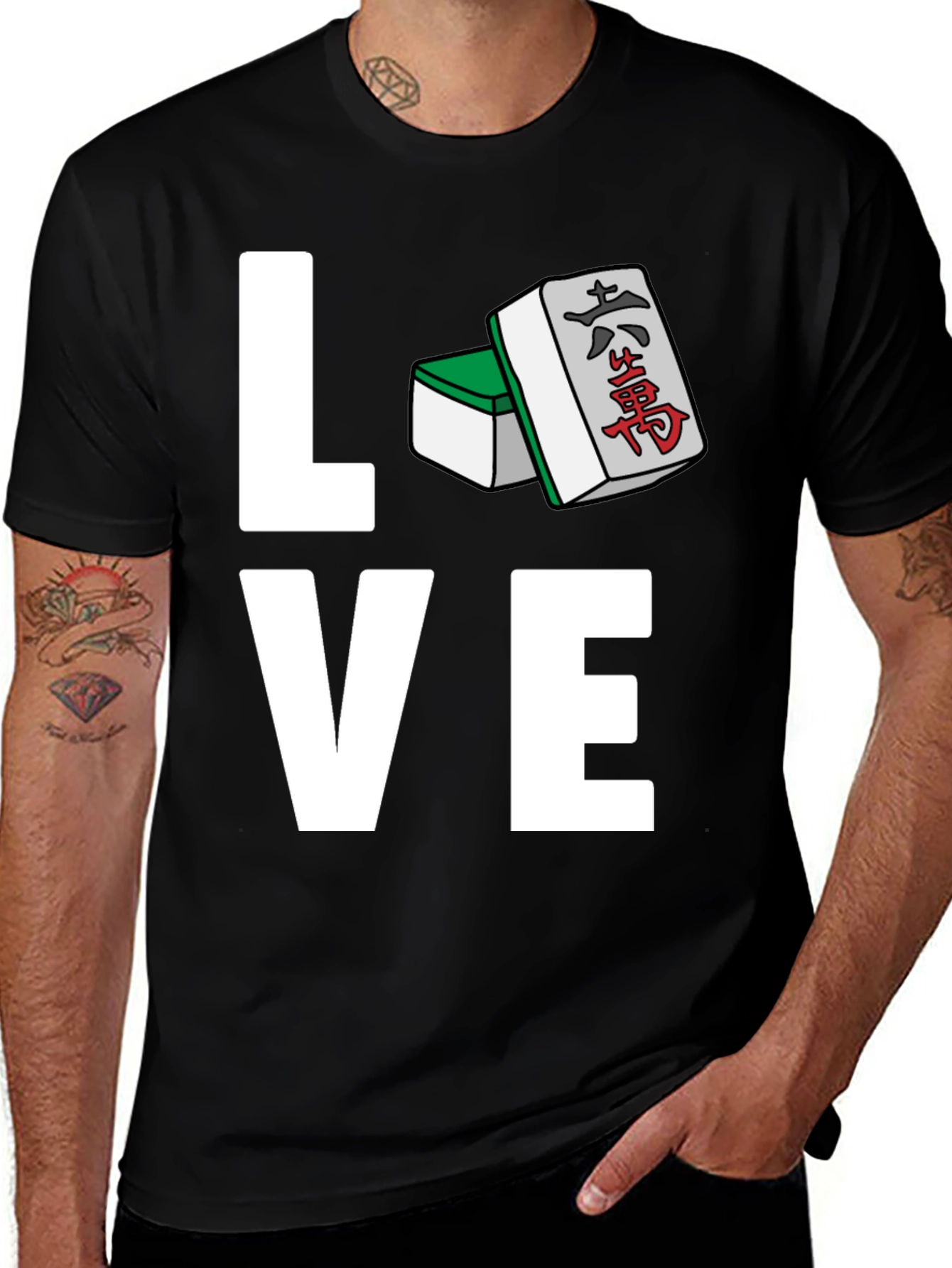 Mahjong Love T-Shirt - Stylish Graphic Tee