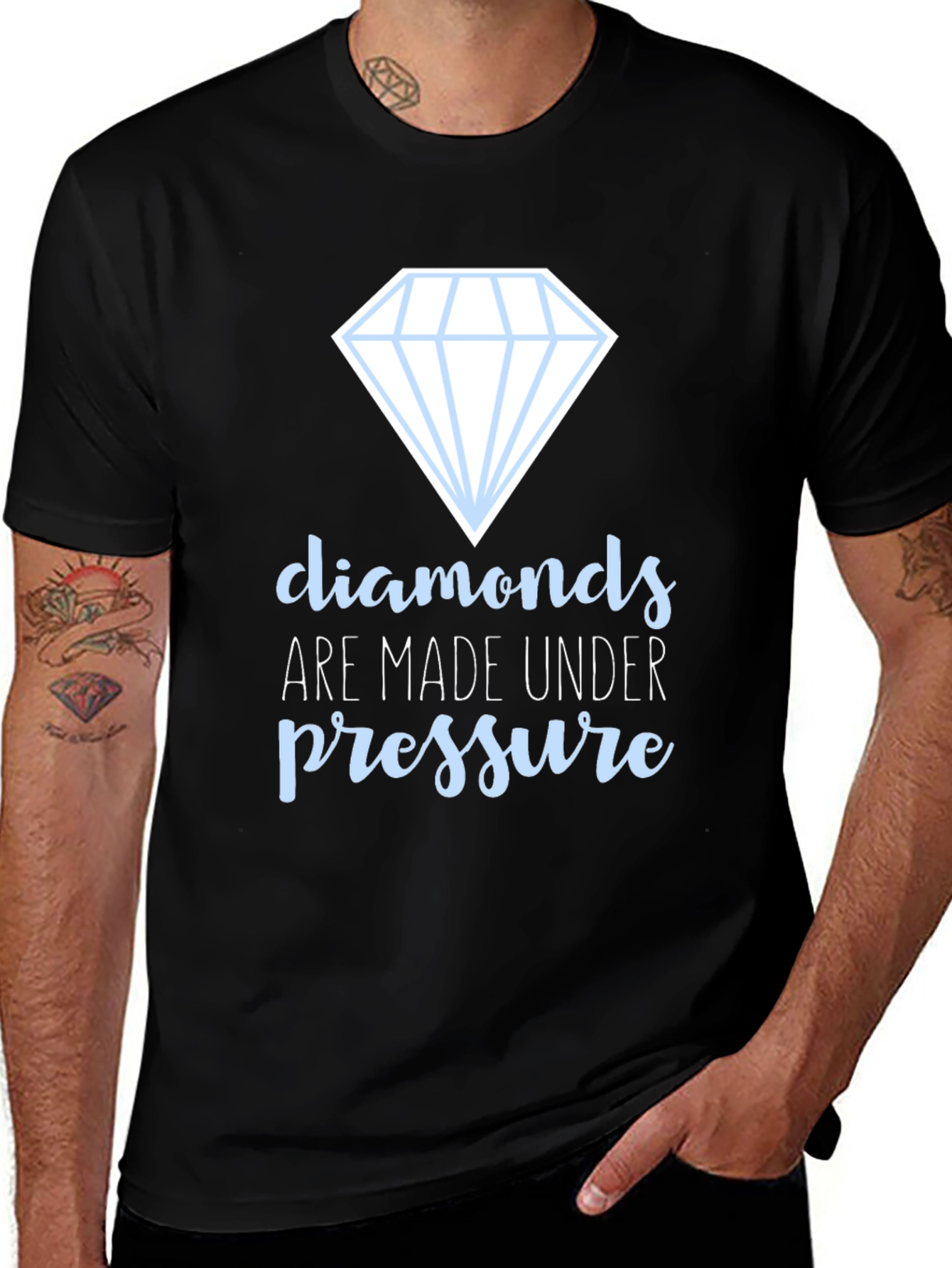 Variant 23 of Diamonds Under Pressure Black T-Shirt