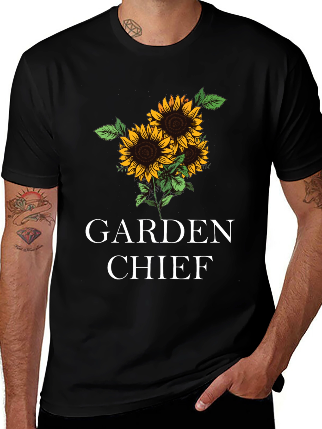 Variant 3 of Garden Chief Sunflower Graphic Tee