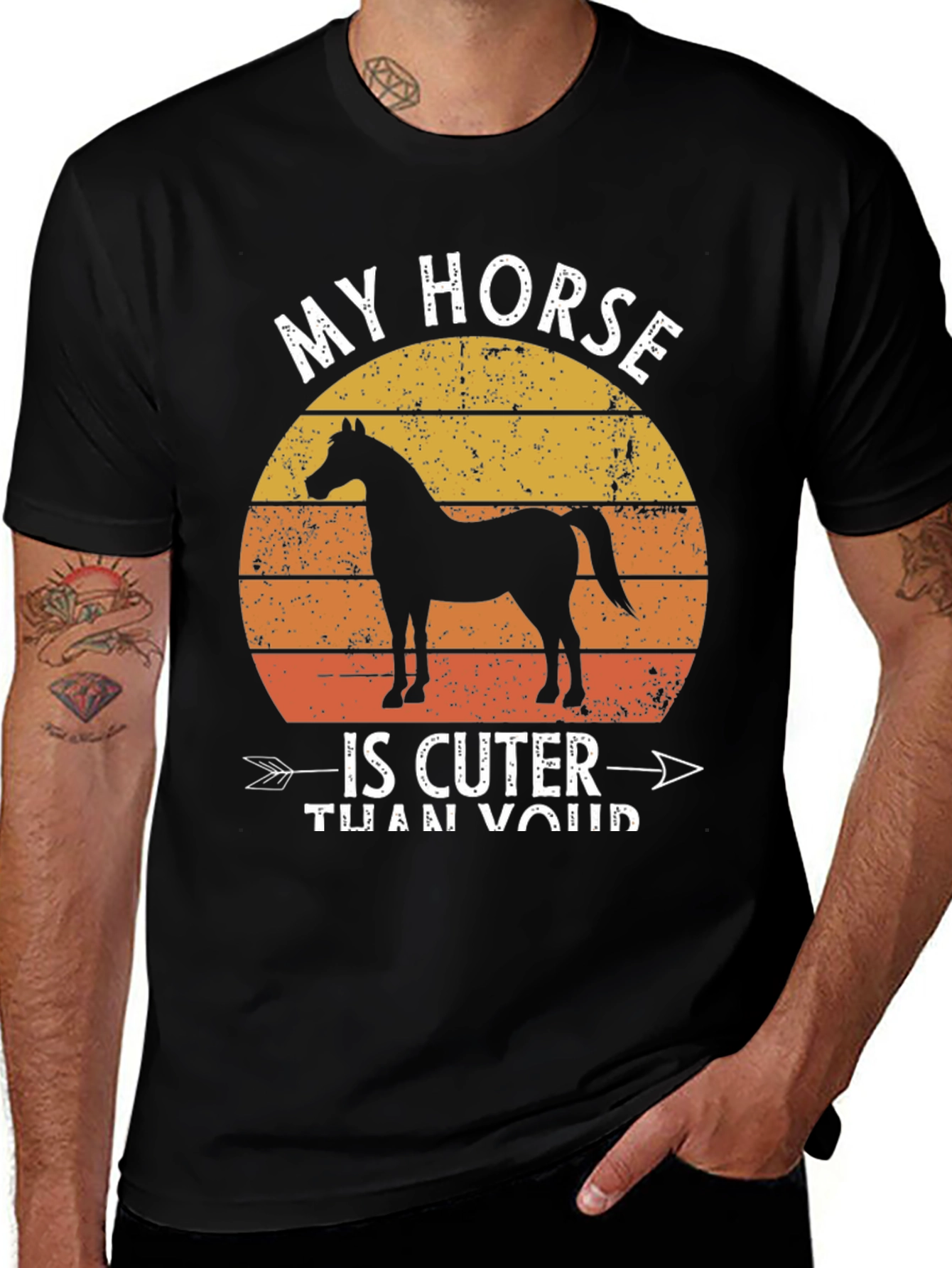 Variant 4 of My Horse is Cuter Than Yours Graphic Tee