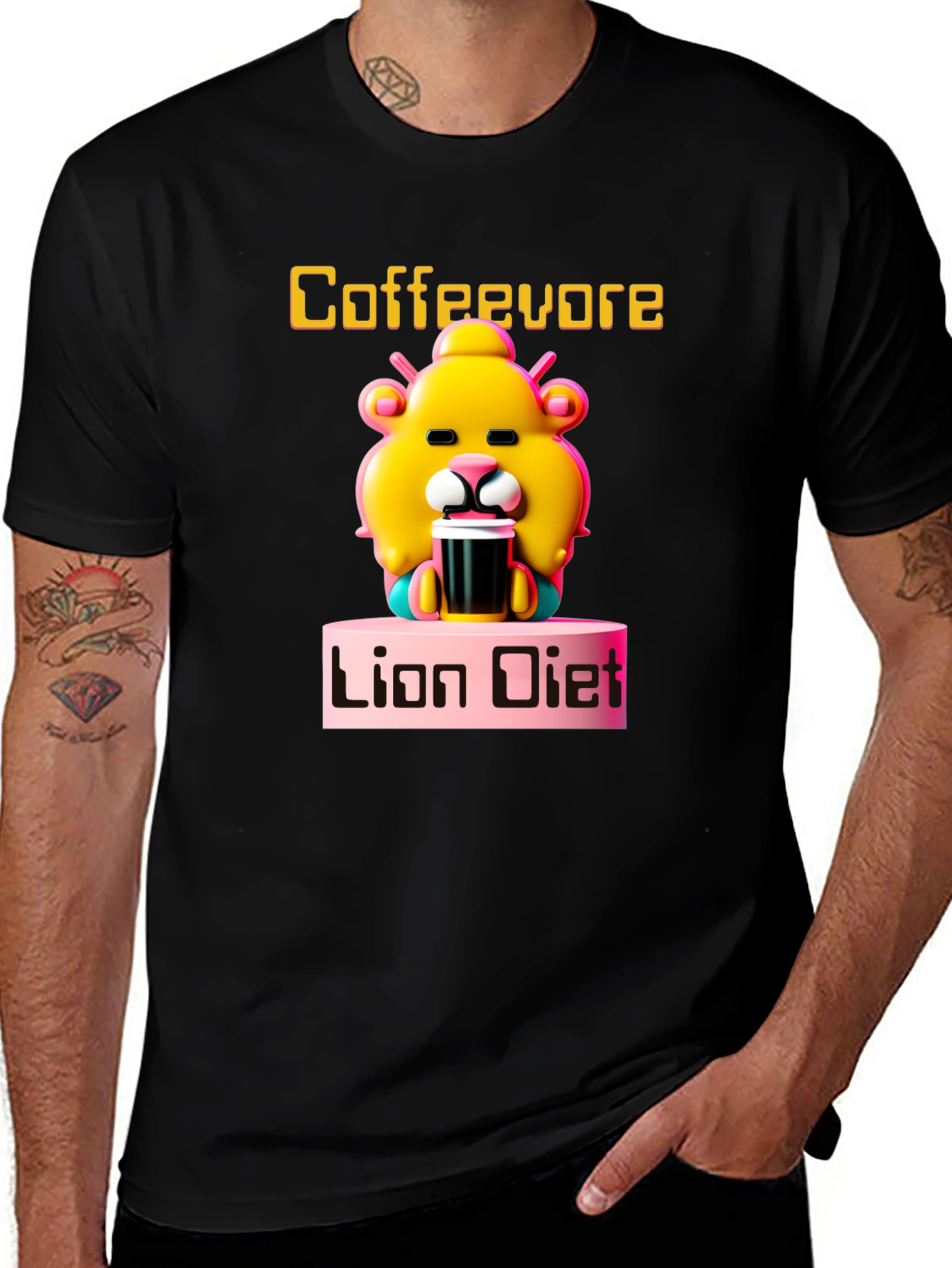 Variant 15 of Coffeevore Lion Diet Graphic Tee