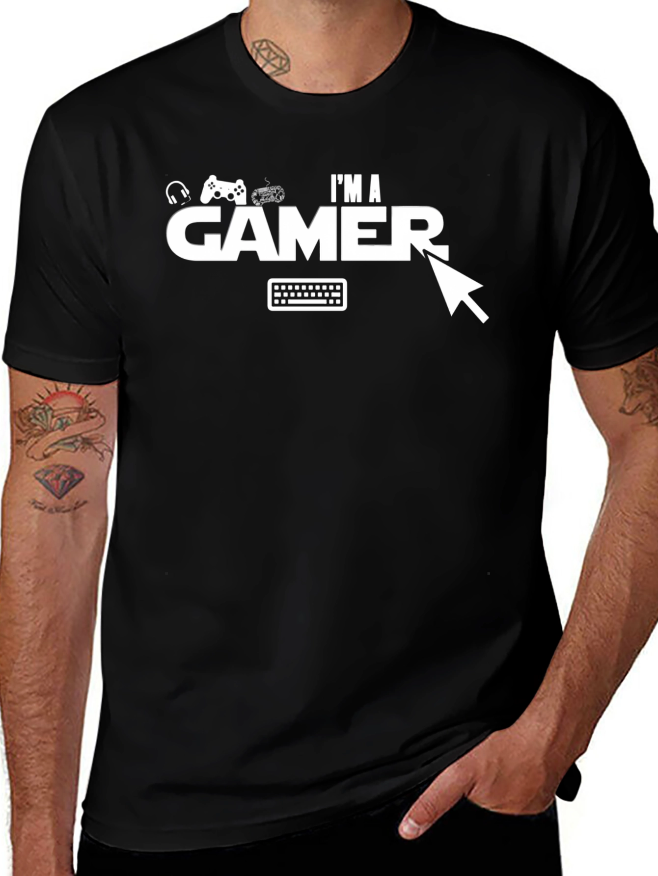 Variant 19 of I'm A Gamer Graphic T-Shirt - Black