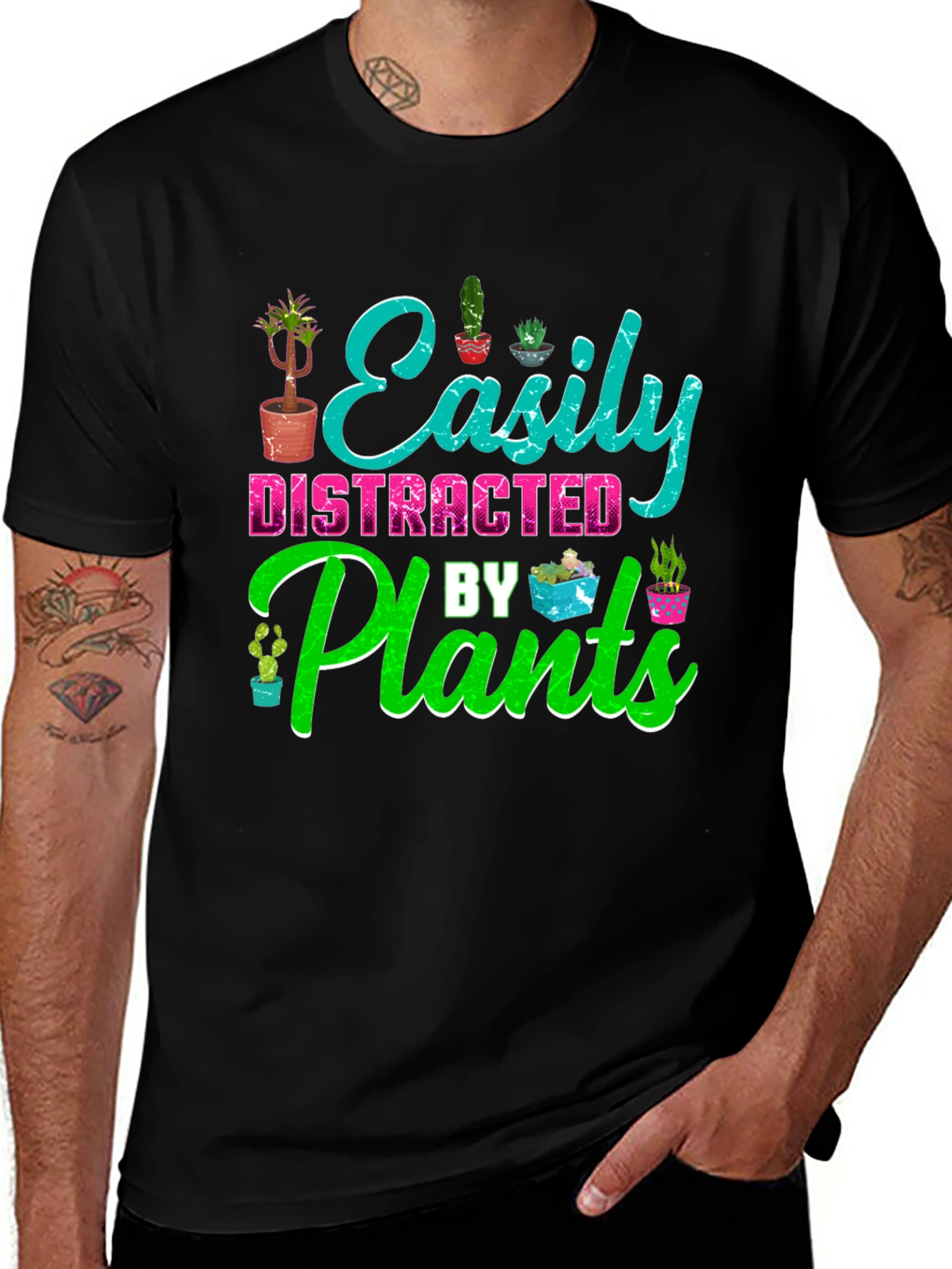 Variant 27 of Easily Distracted by Plants T-Shirt