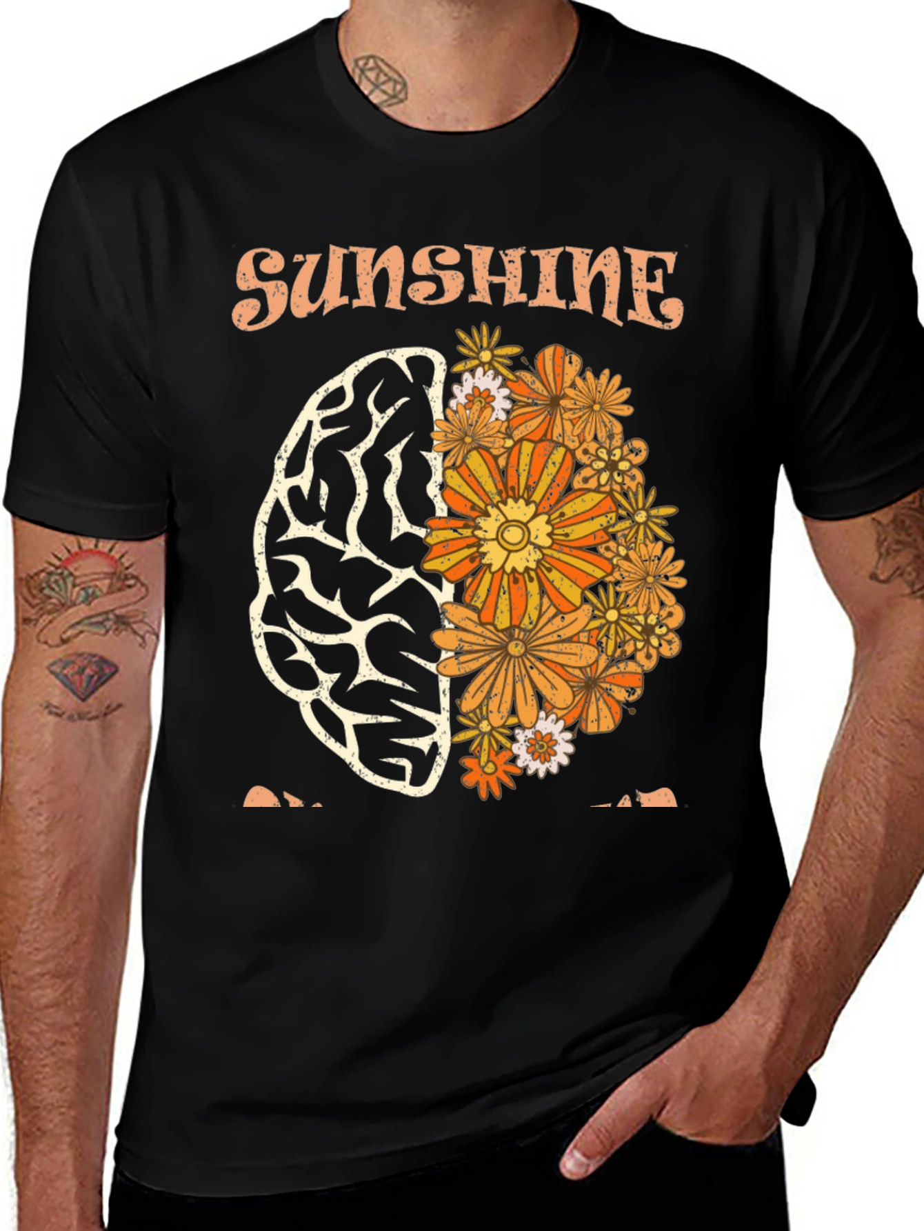 Variant 3 of Sunshine Brain Graphic T-Shirt
