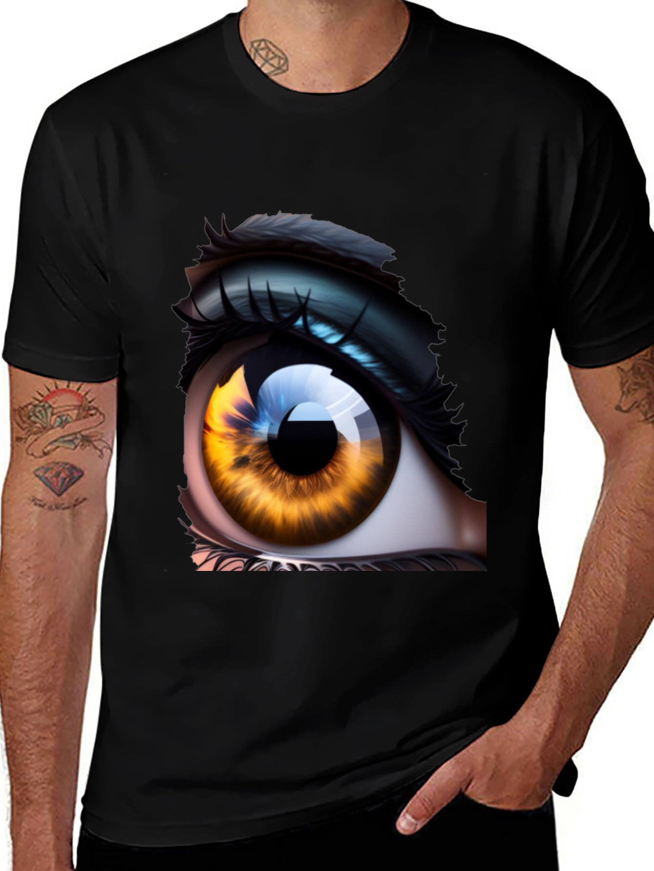 Variant 15 of Eye Graphic Tee - Unique Artistic Design
