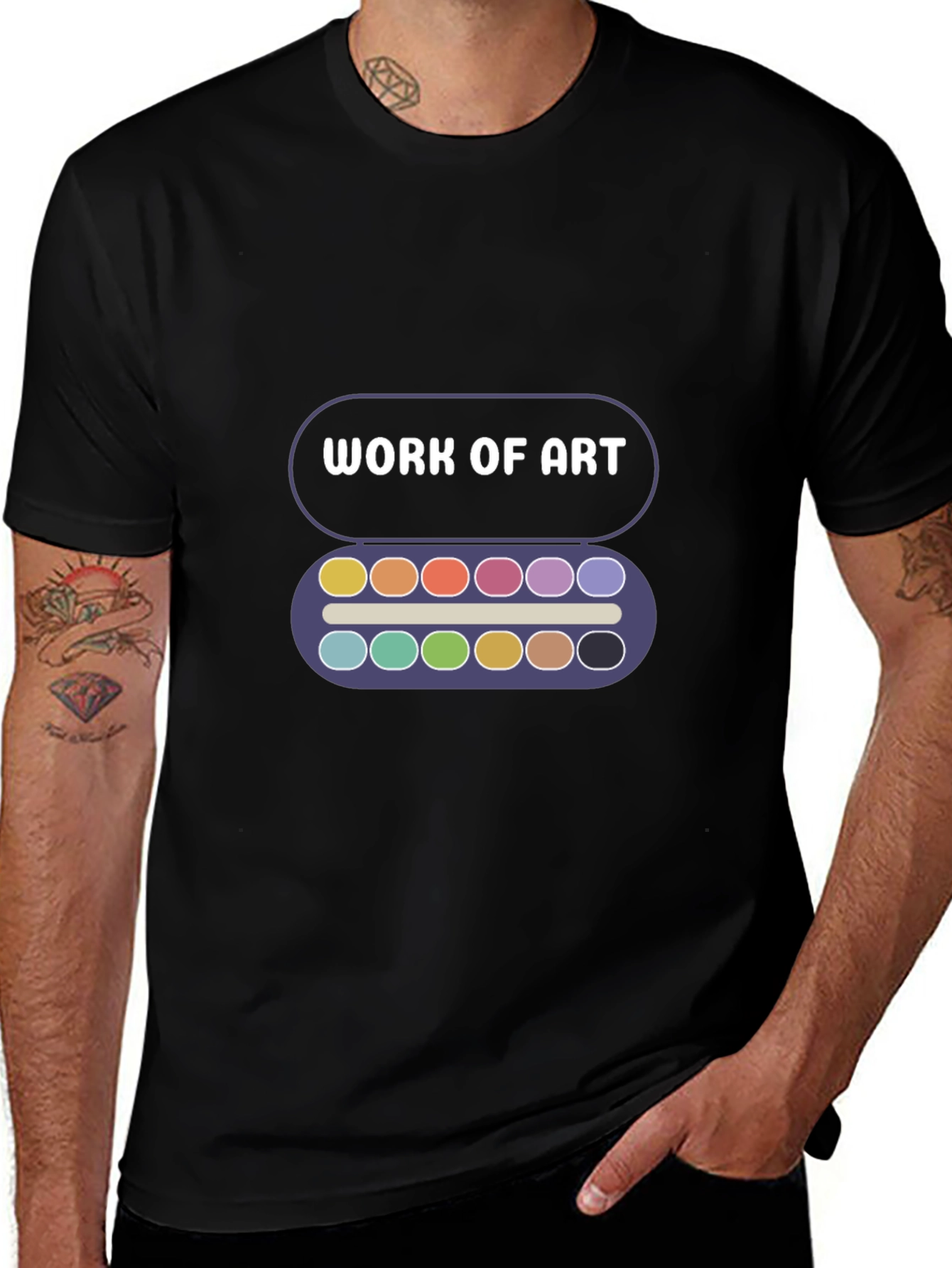 Black Work of Art T-Shirt main image