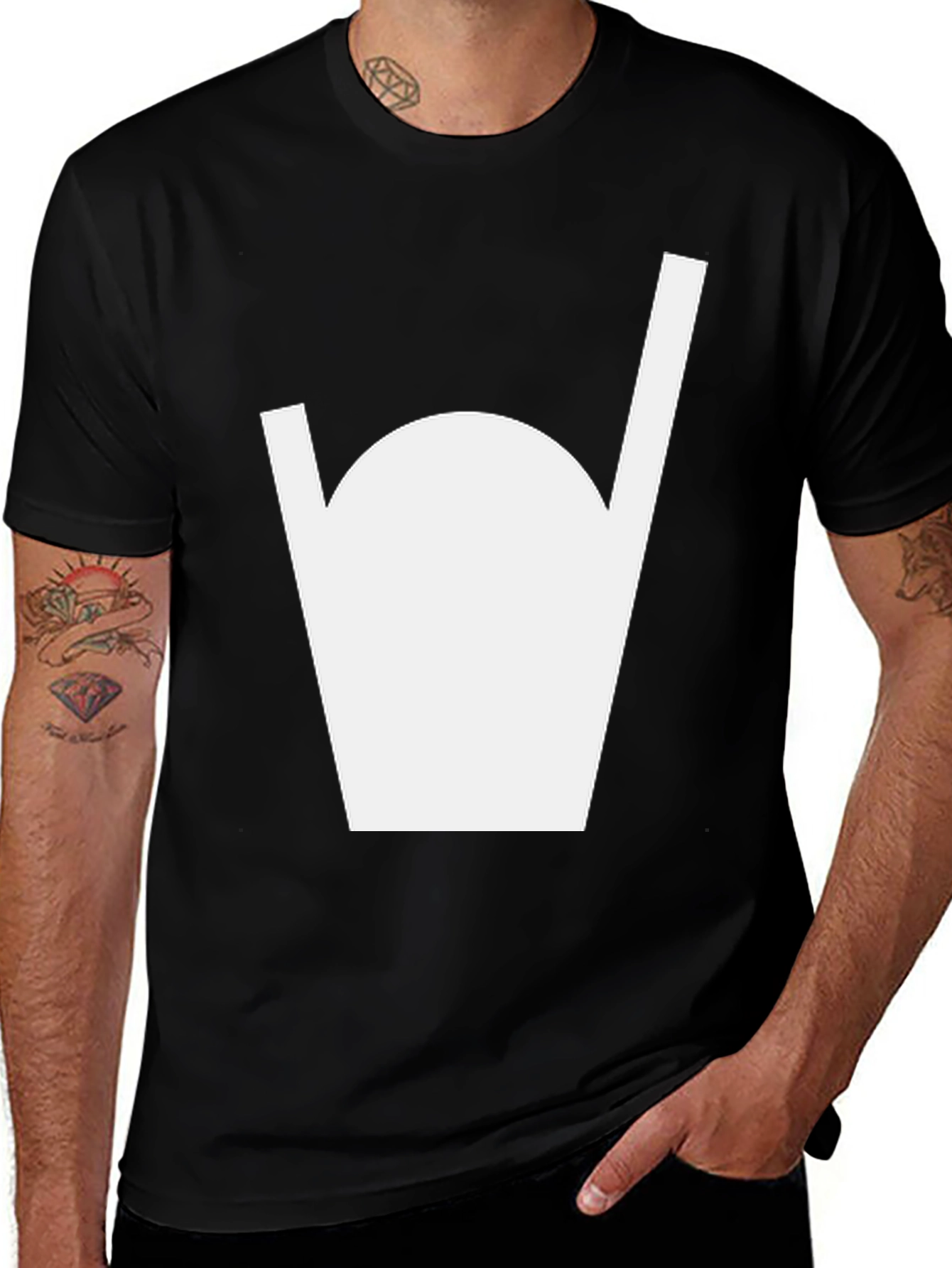 Variant 18 of Abstract Graphic Black T-Shirt
