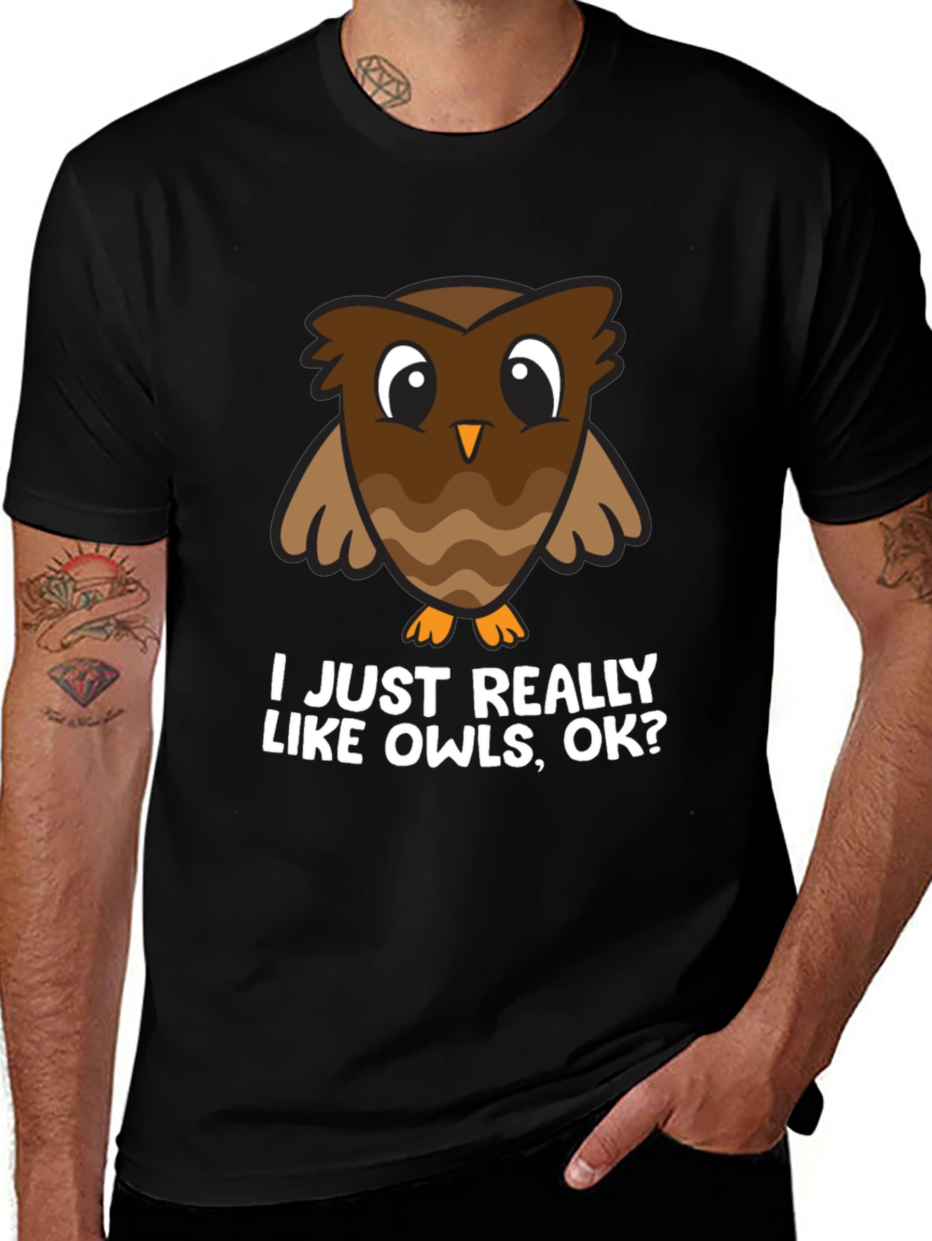 Variant 22 of Funny Owl Lover T-Shirt - I Just Really Like Owls