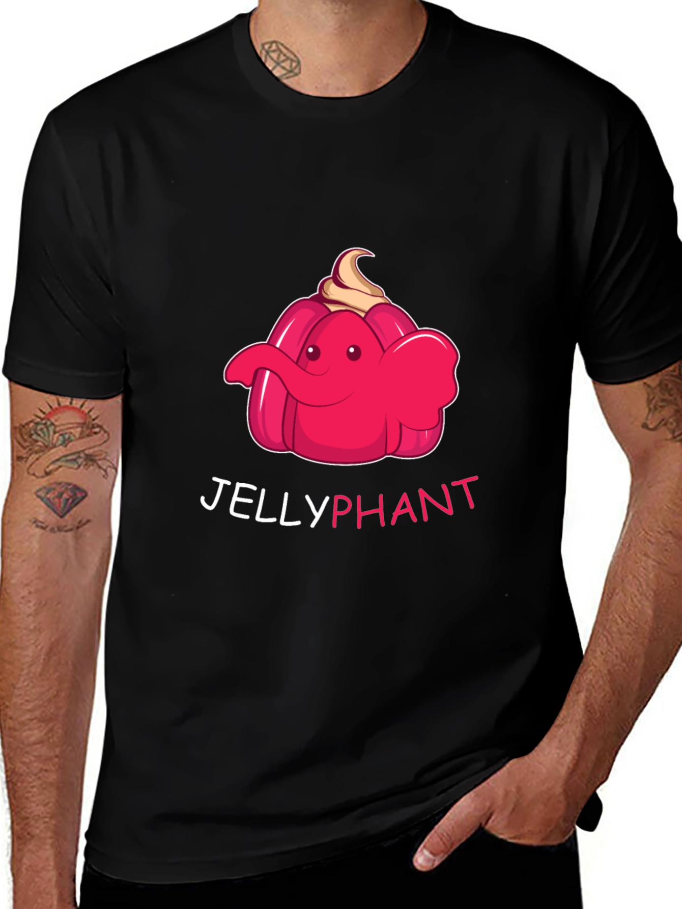 Variant 26 of Jellyphant Graphic Tee - Unique & Playful Design
