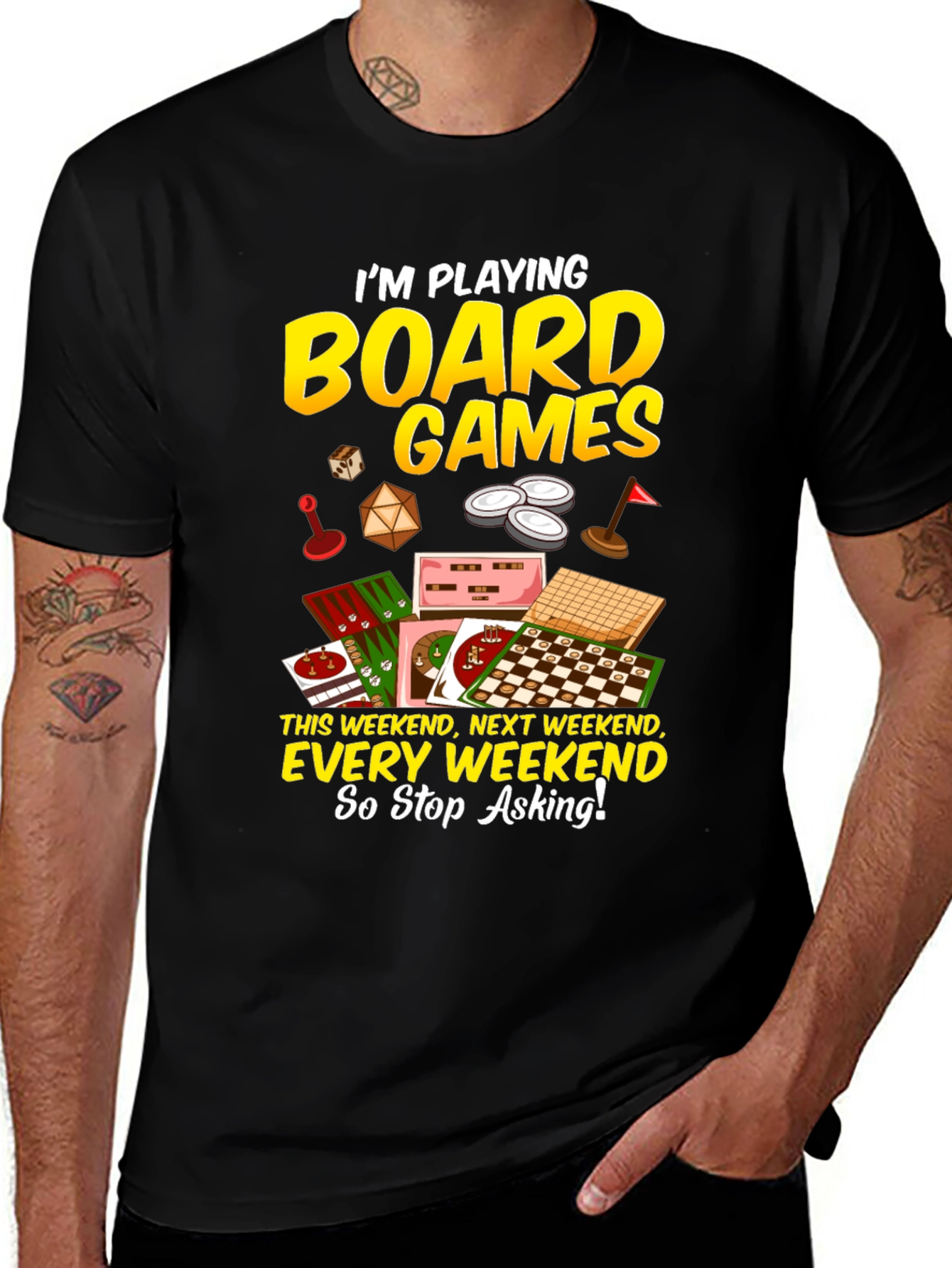 Variant 19 of Board Games T-Shirt: Weekend Hobby Apparel