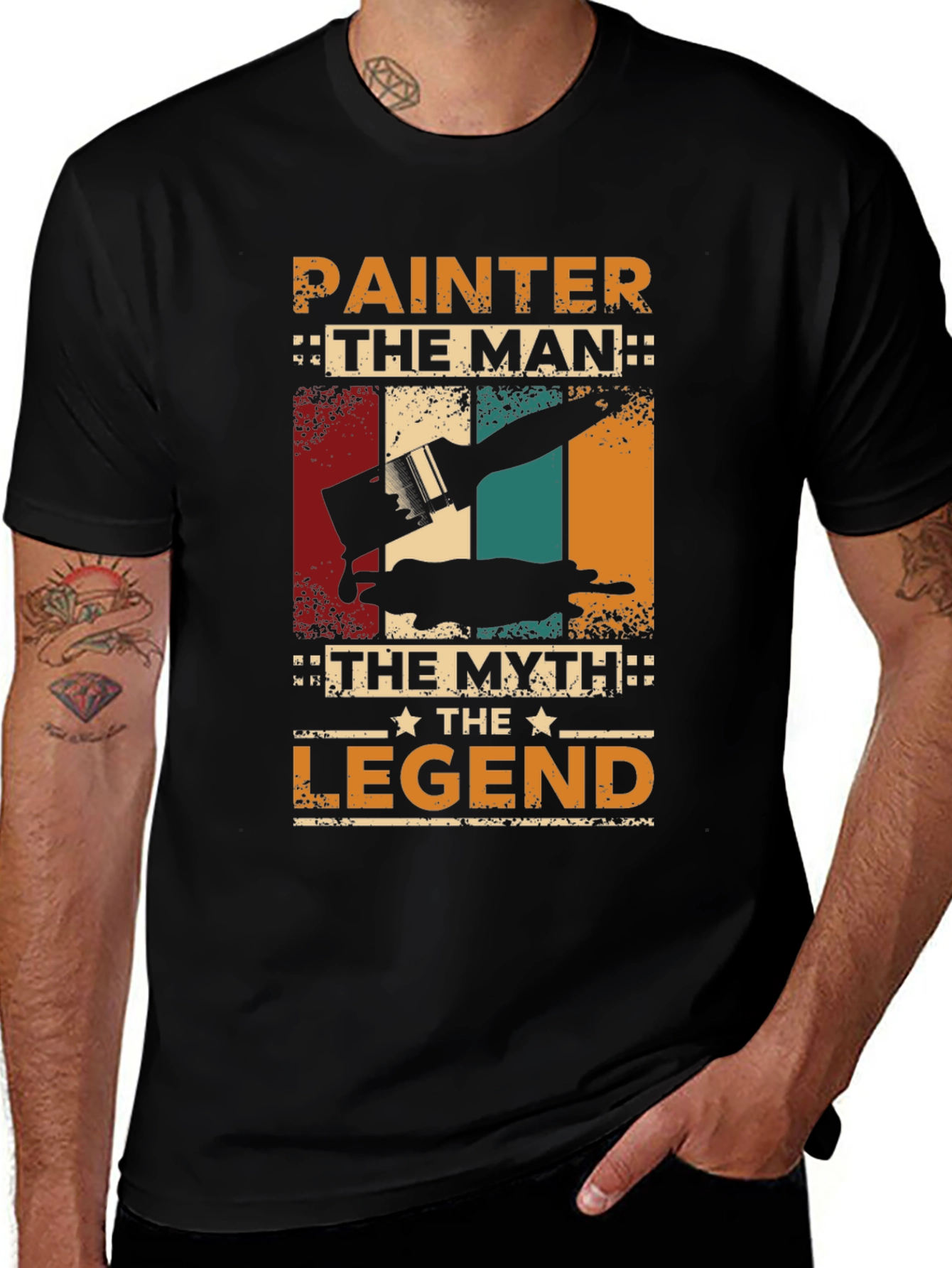 Variant 10 of Painter T-Shirt - The Man, The Myth, The Legend