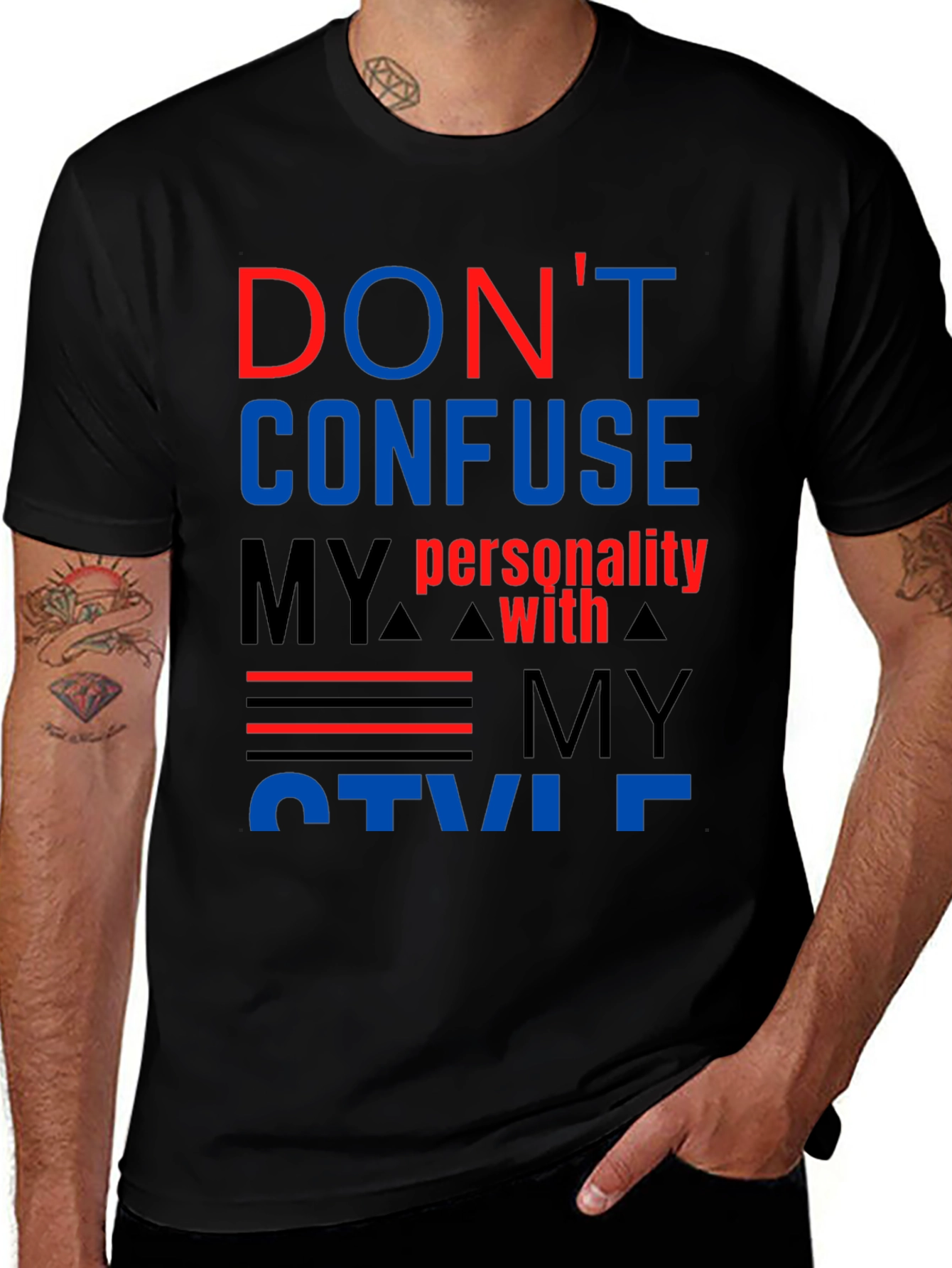 Variant 27 of Don't Confuse My Personality T-Shirt - Bold Graphic Tee