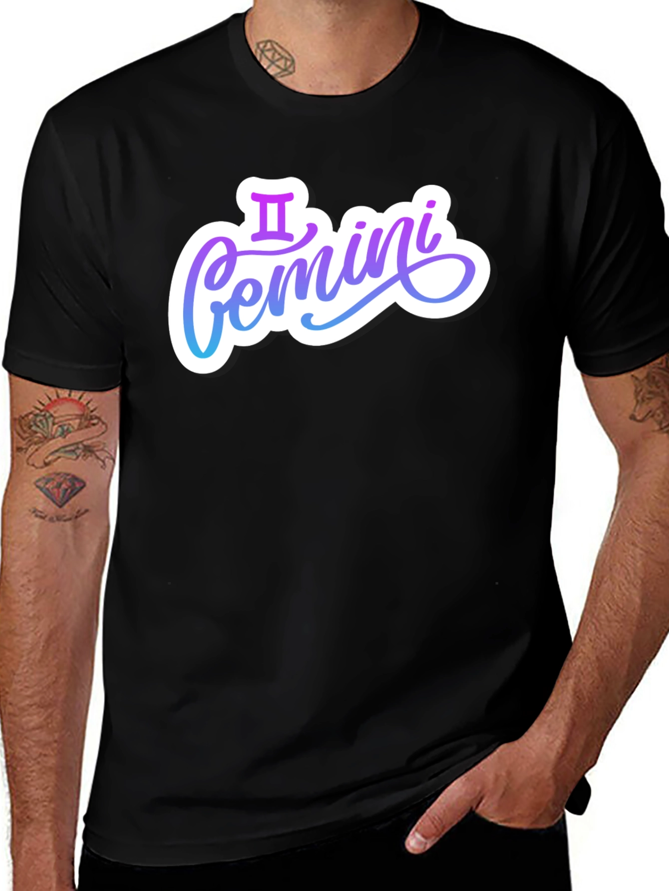 Gemini Zodiac Sign Graphic T-Shirt