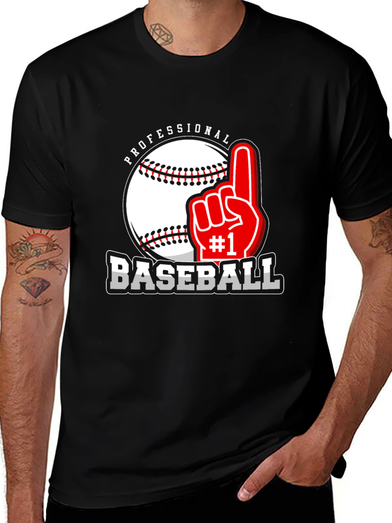 Variant 28 of Professional Baseball #1 Fan T-Shirt