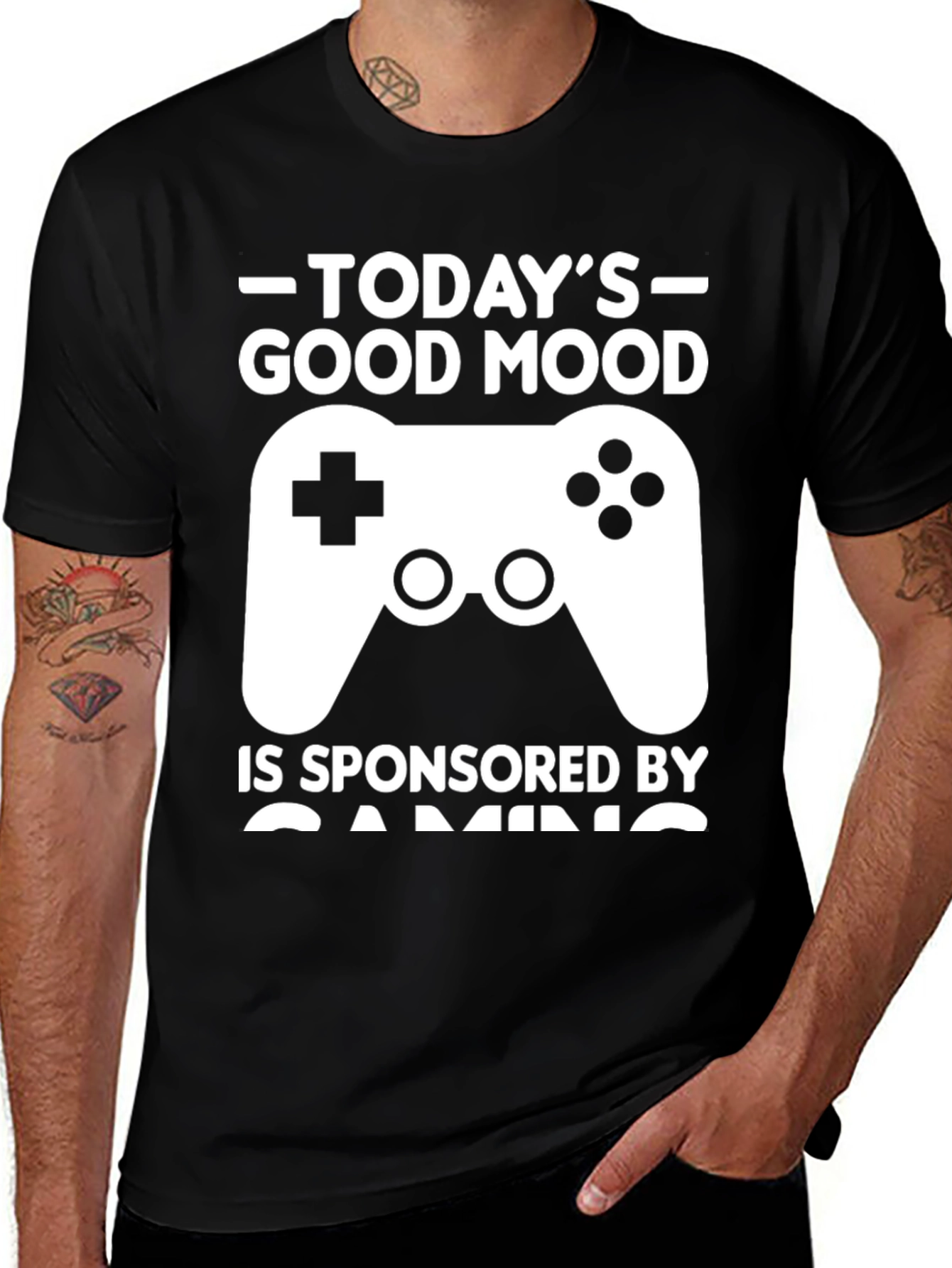 Variant 5 of Today's Good Mood Gaming T-Shirt