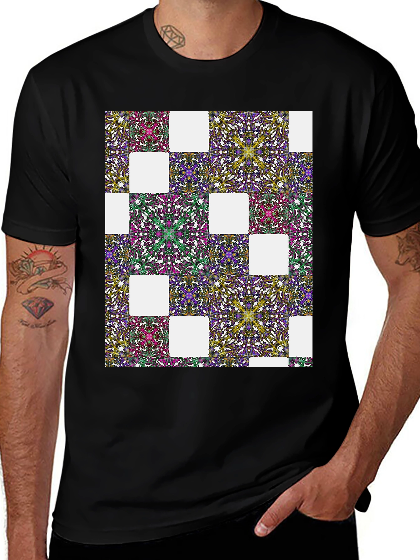 Variant 24 of Kaleidoscope Pattern T-Shirt