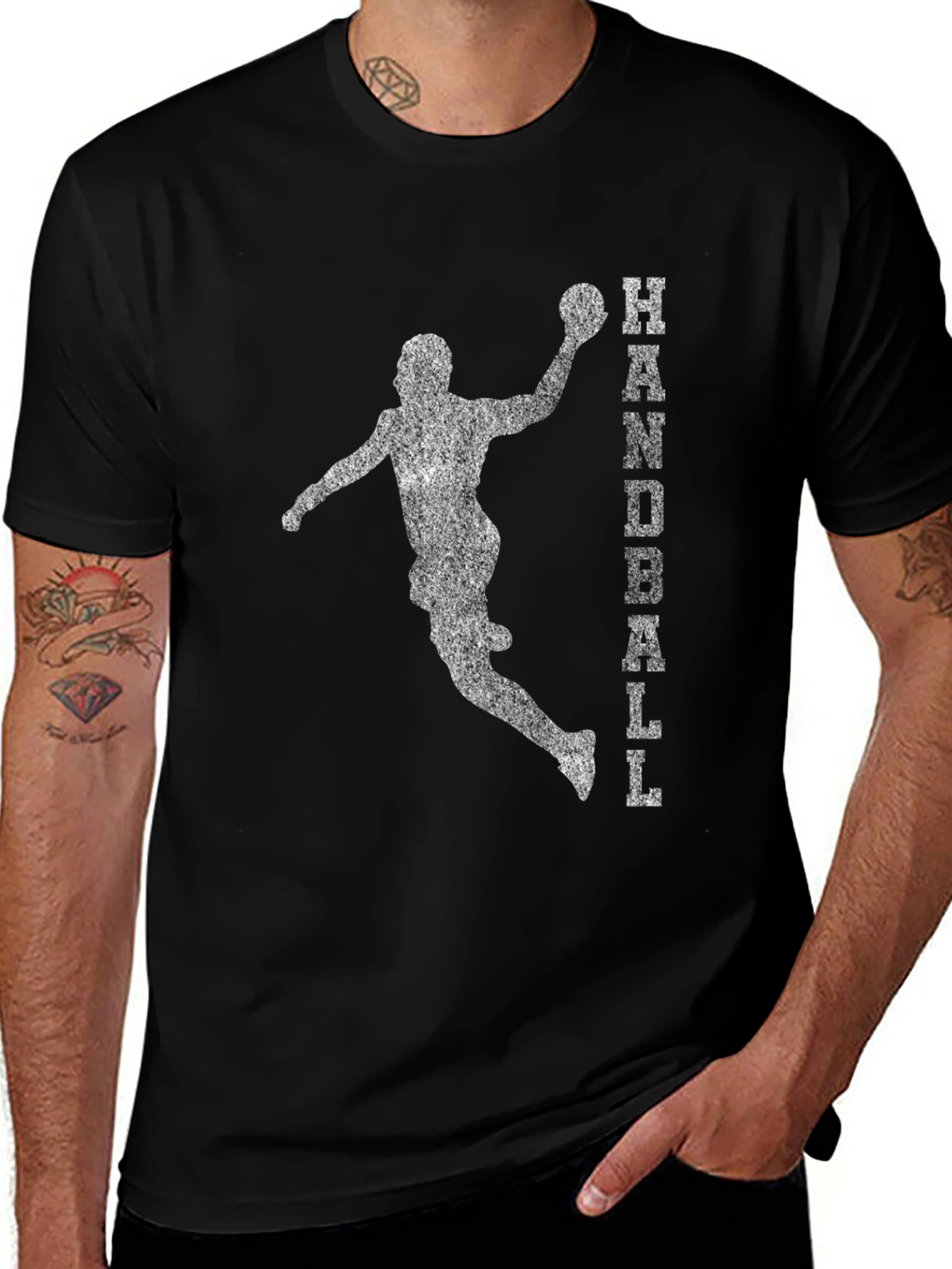 Variant 17 of Handball Player Graphic T-Shirt