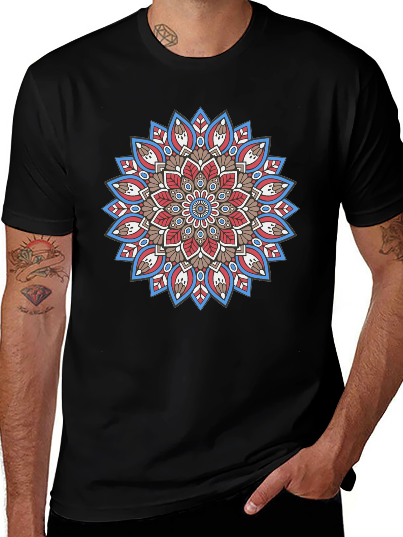 Variant 21 of Mandala Graphic Tee - Unique Artistic Design