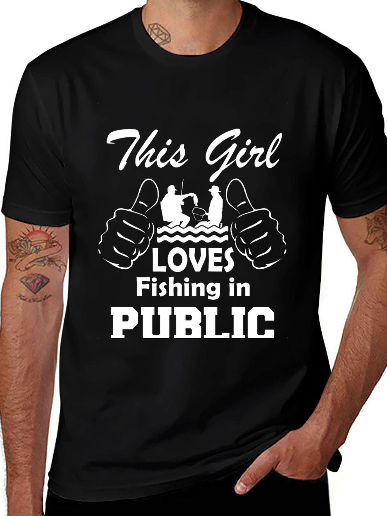 Variant 23 of This Girl Loves Fishing T-Shirt