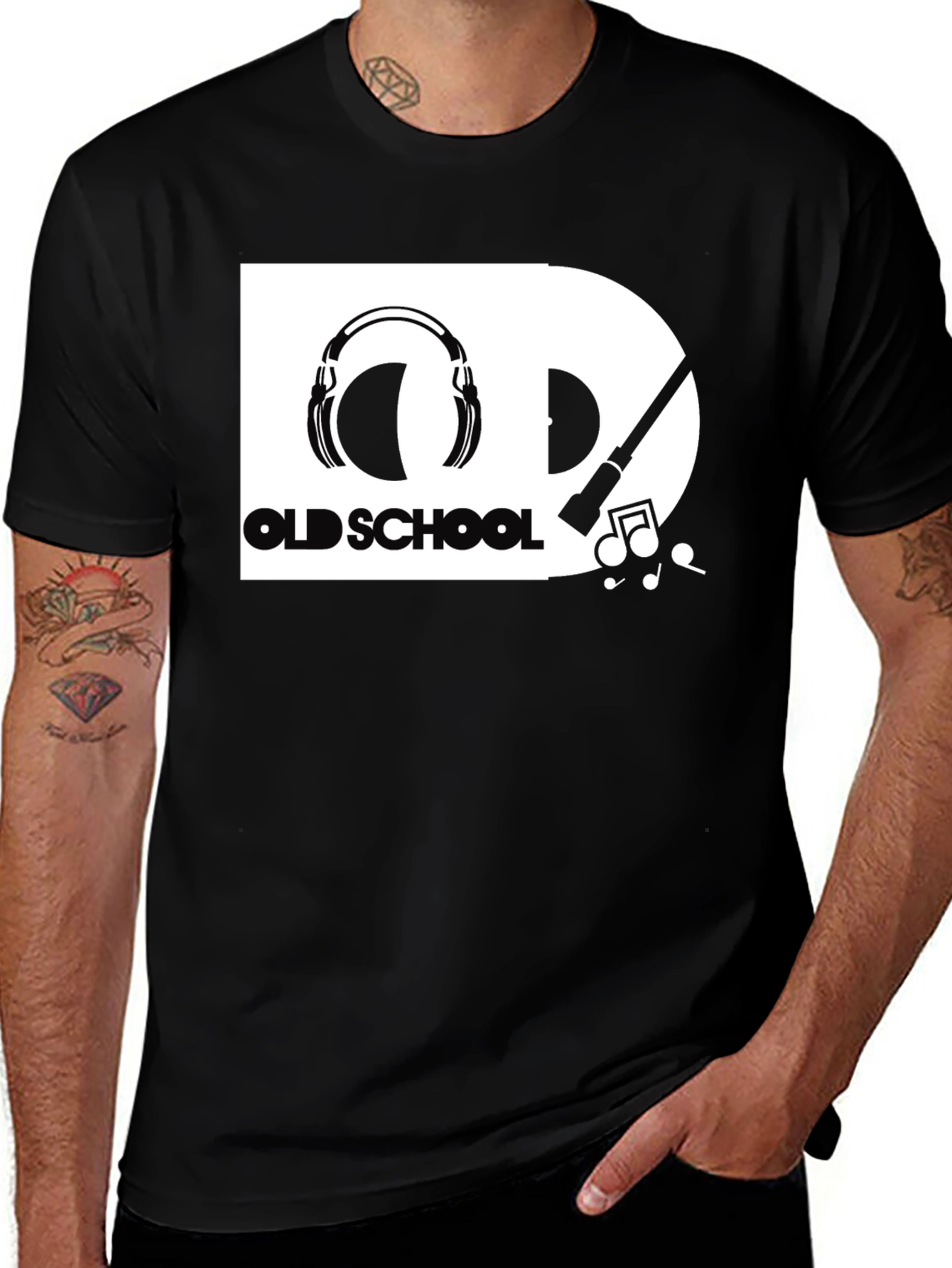 Variant 9 of Old School Music Graphic T-Shirt