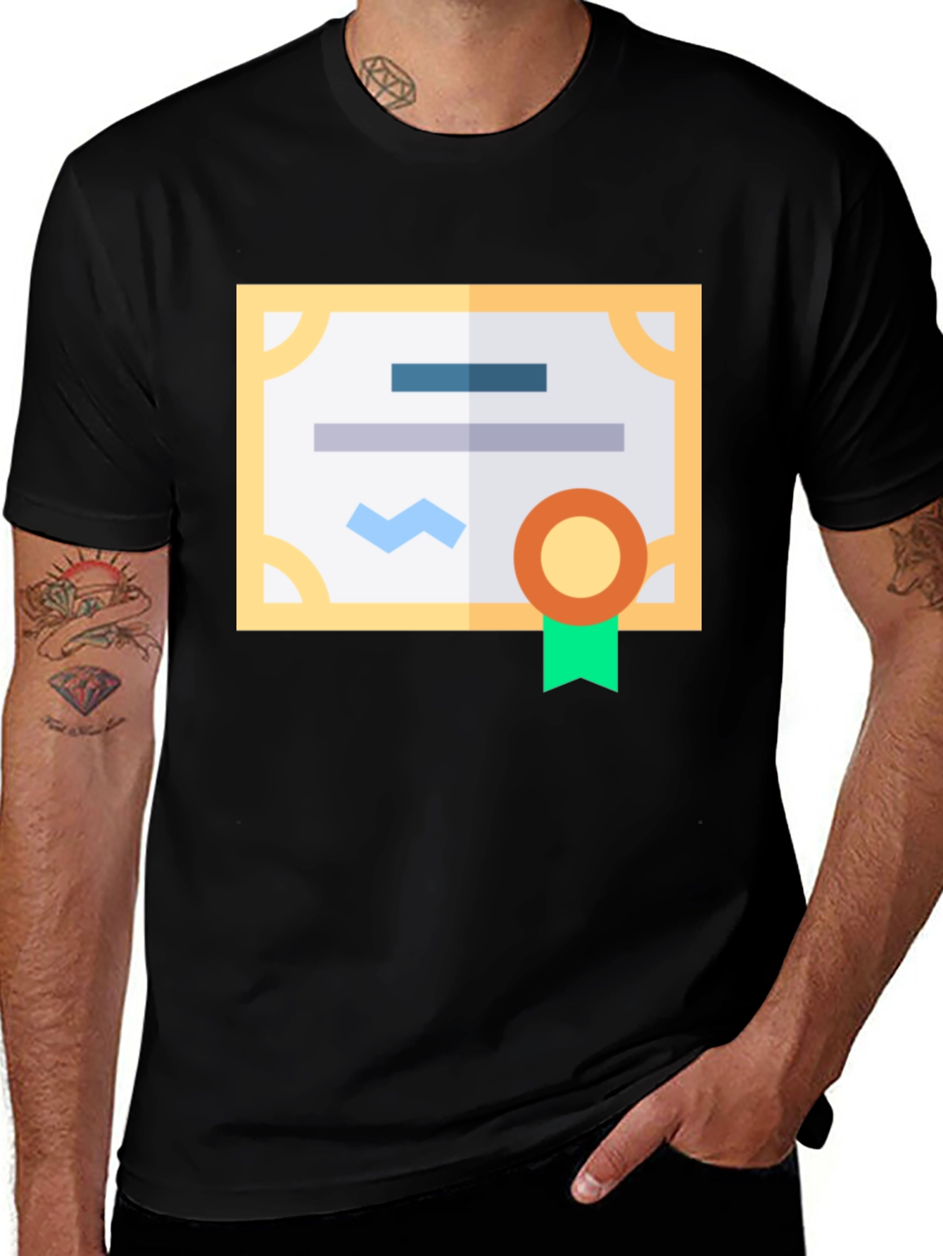 Variant 23 of Certificate Graphic T-Shirt
