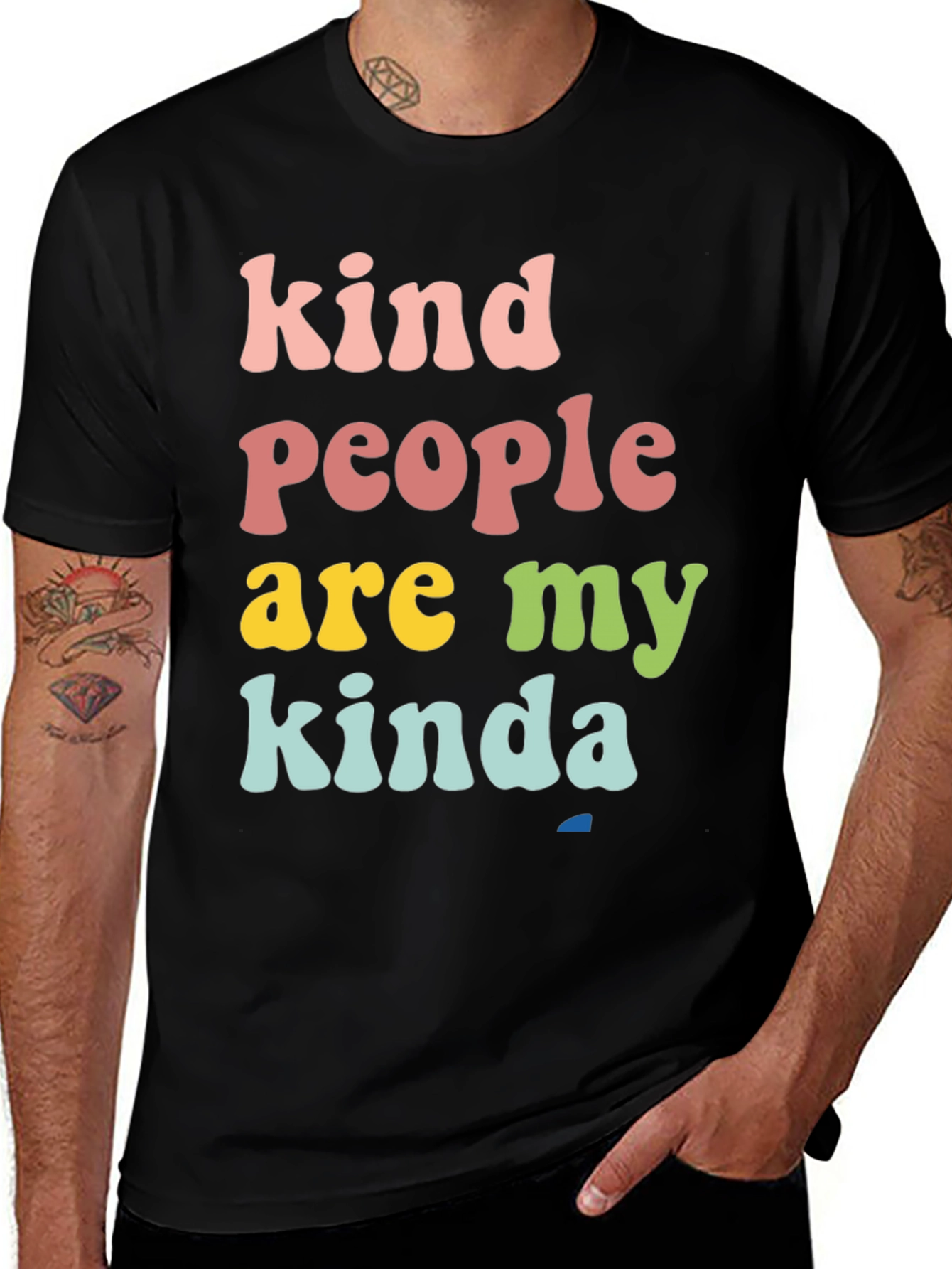 Variant 2 of Kind People T-Shirt - Retro Colorful Design