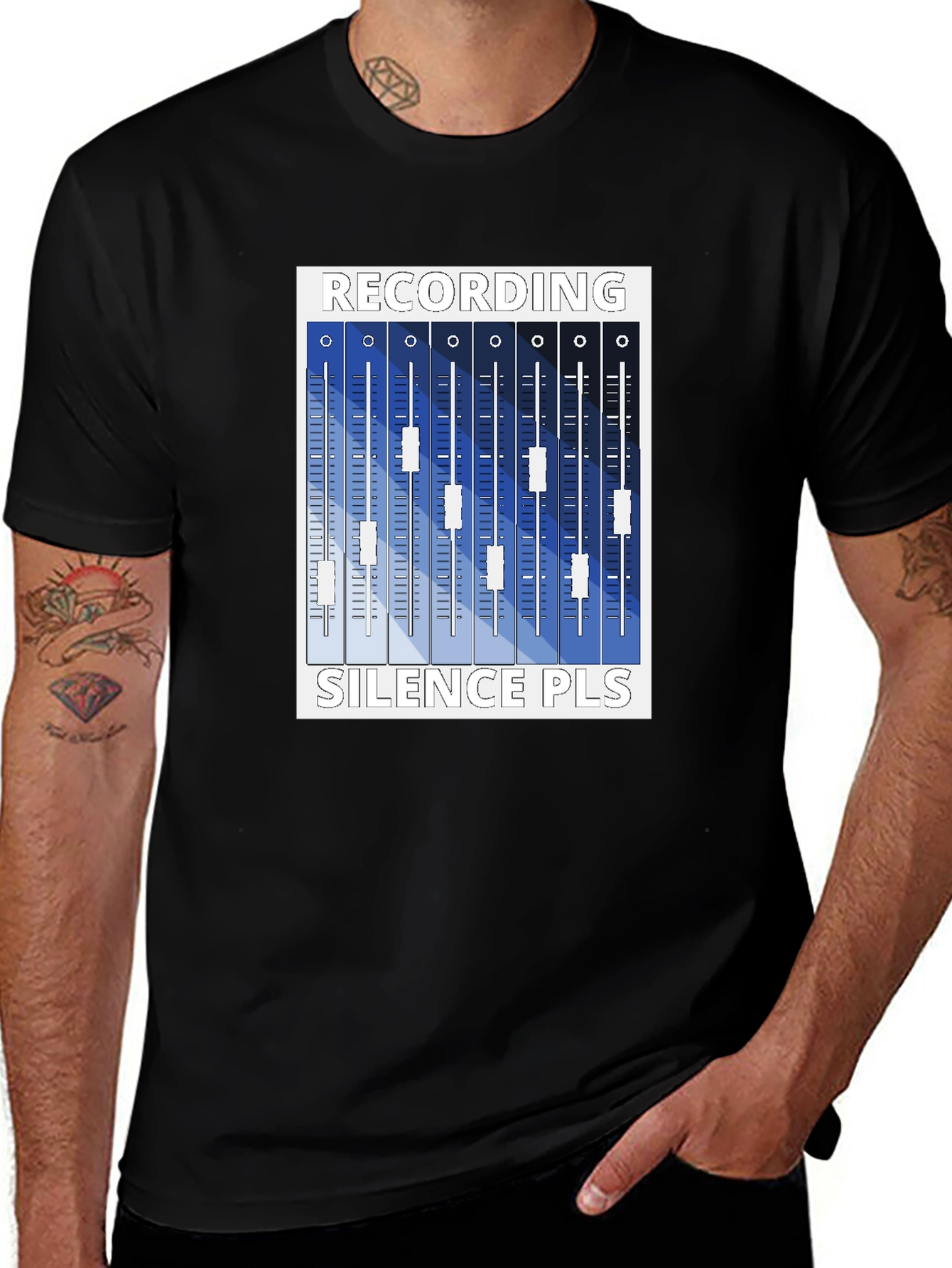 Recording Silence Please Graphic T-Shirt
