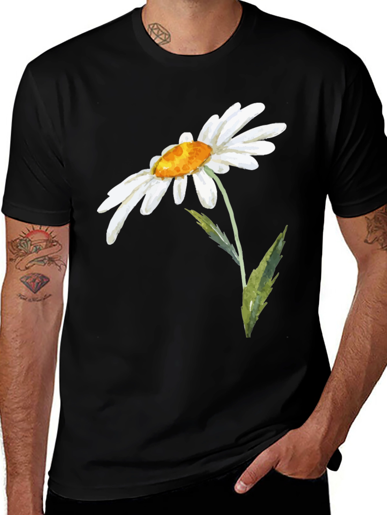 Variant 13 of Daisy Flower Graphic T-Shirt
