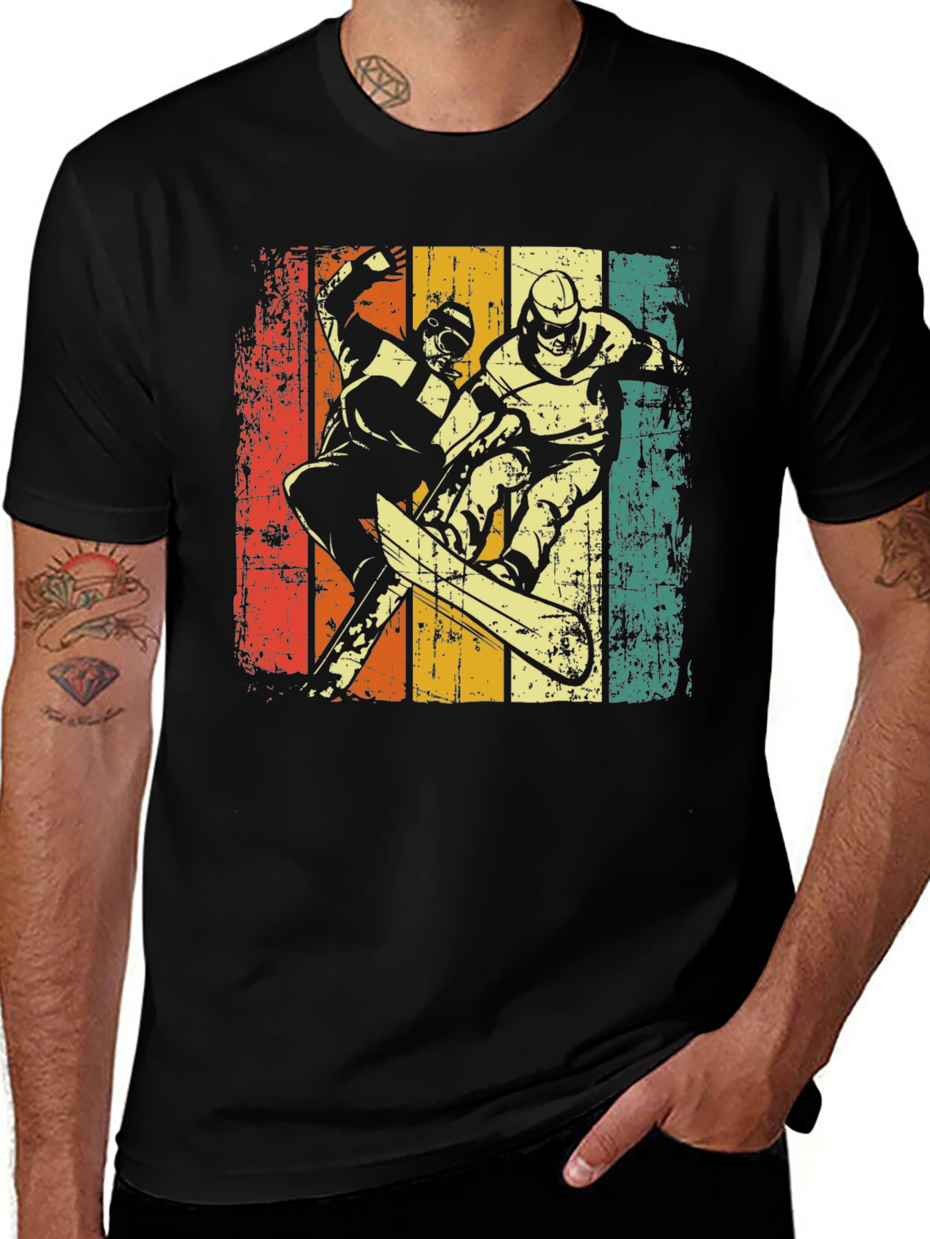 Variant 15 of Retro Snowboarder Graphic Tee
