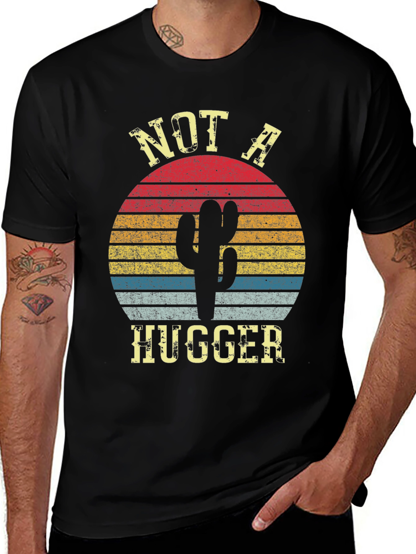 Variant 22 of Not A Hugger Cactus Graphic T-Shirt