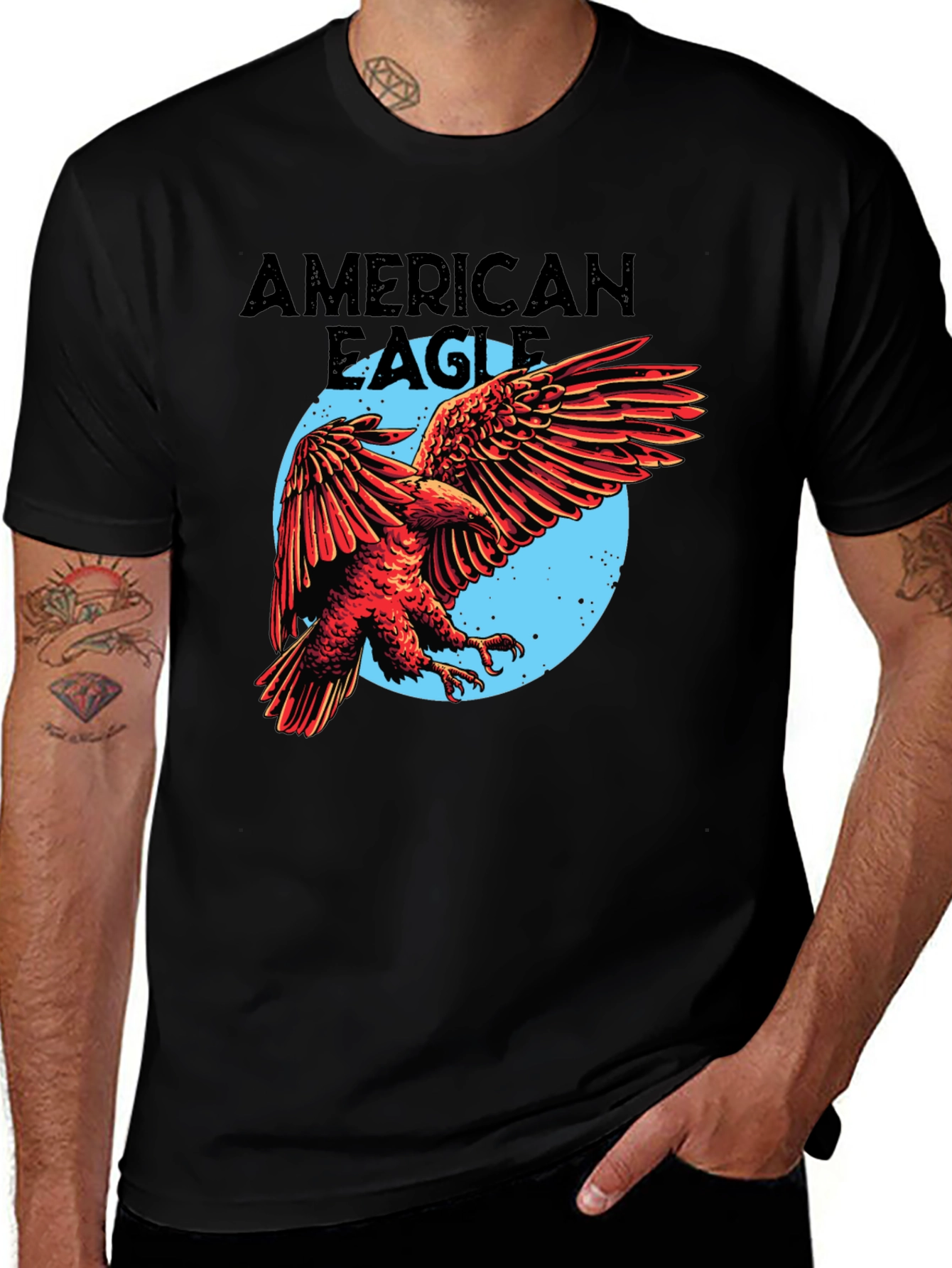 Variant 28 of American Eagle Graphic Tee - Black