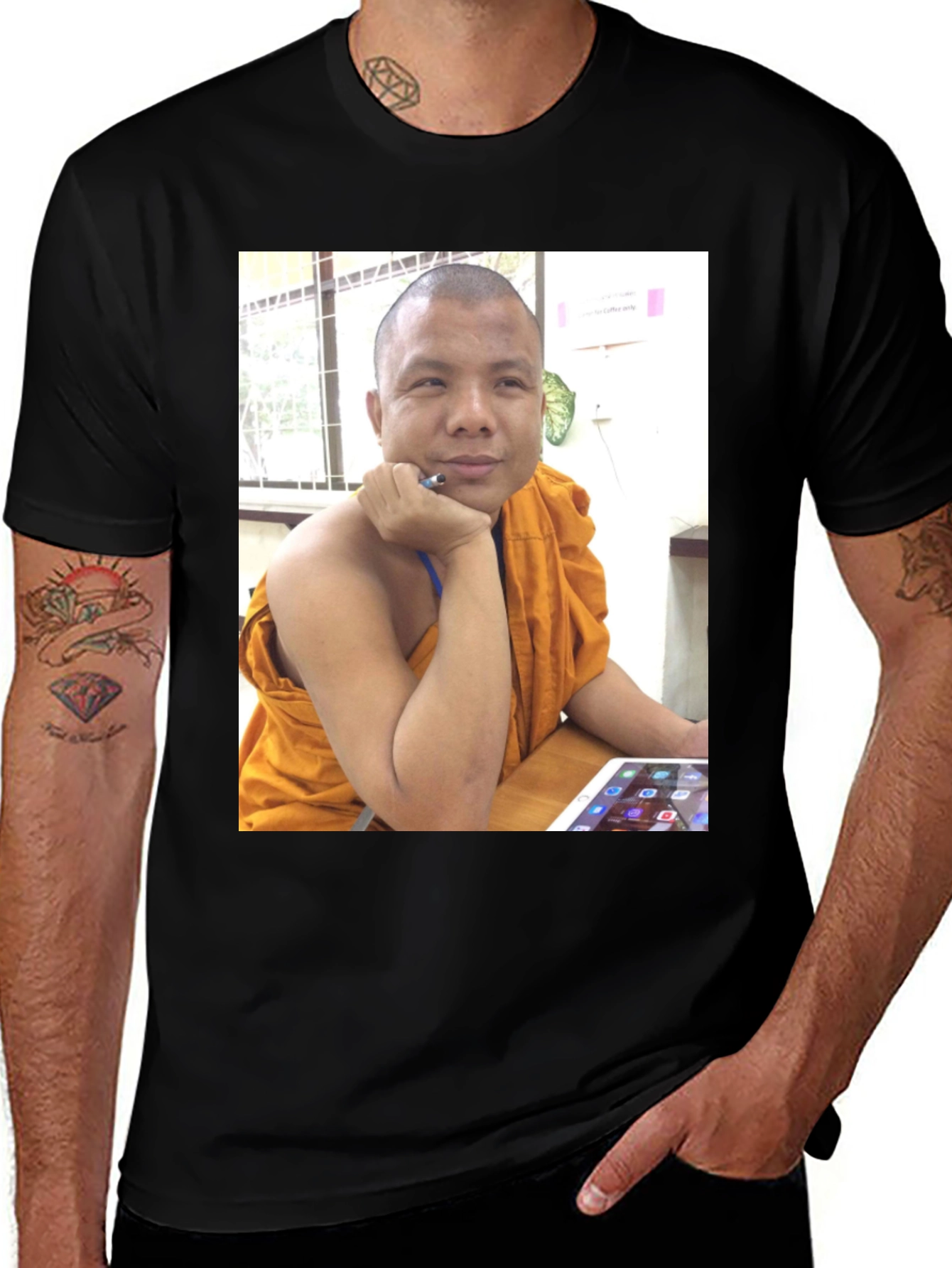 Monk T-Shirt - Humorous Graphic Tee